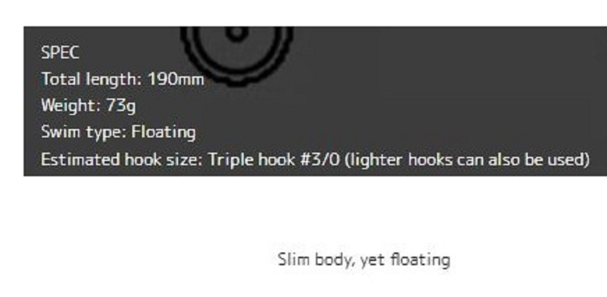 Good Bait Respect 190F 190mm 73 grams Floating Lure Real Bait (0703)