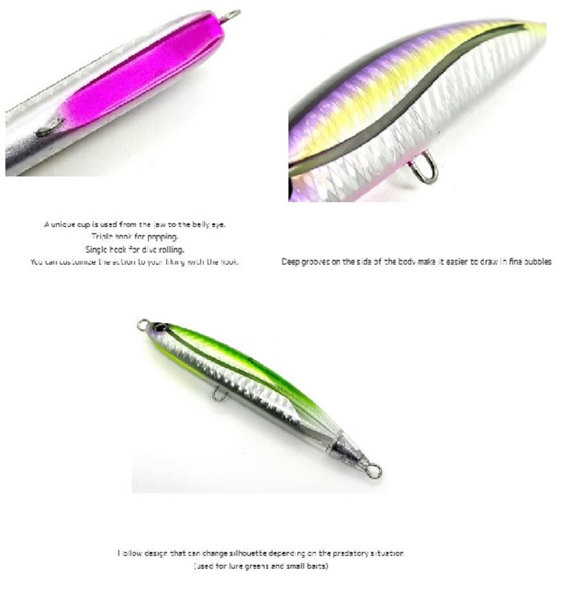 Good Bait Number Six 198F 198mm 71 grams Floating Lure Jerk Pink (0710)