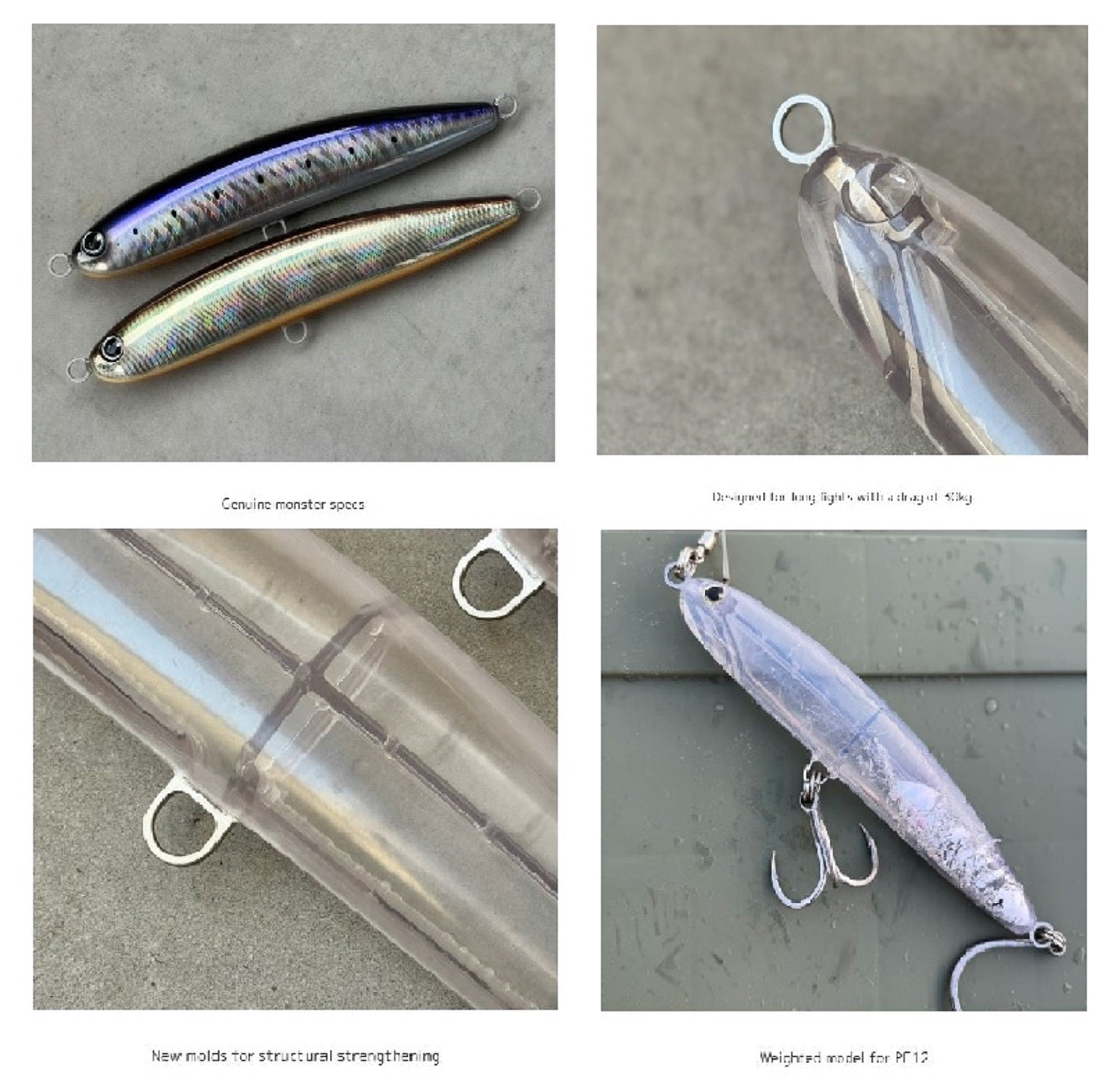 Good Bait Monster Maguro 210F 116 grams Floating Lure UV Stripe (1199)