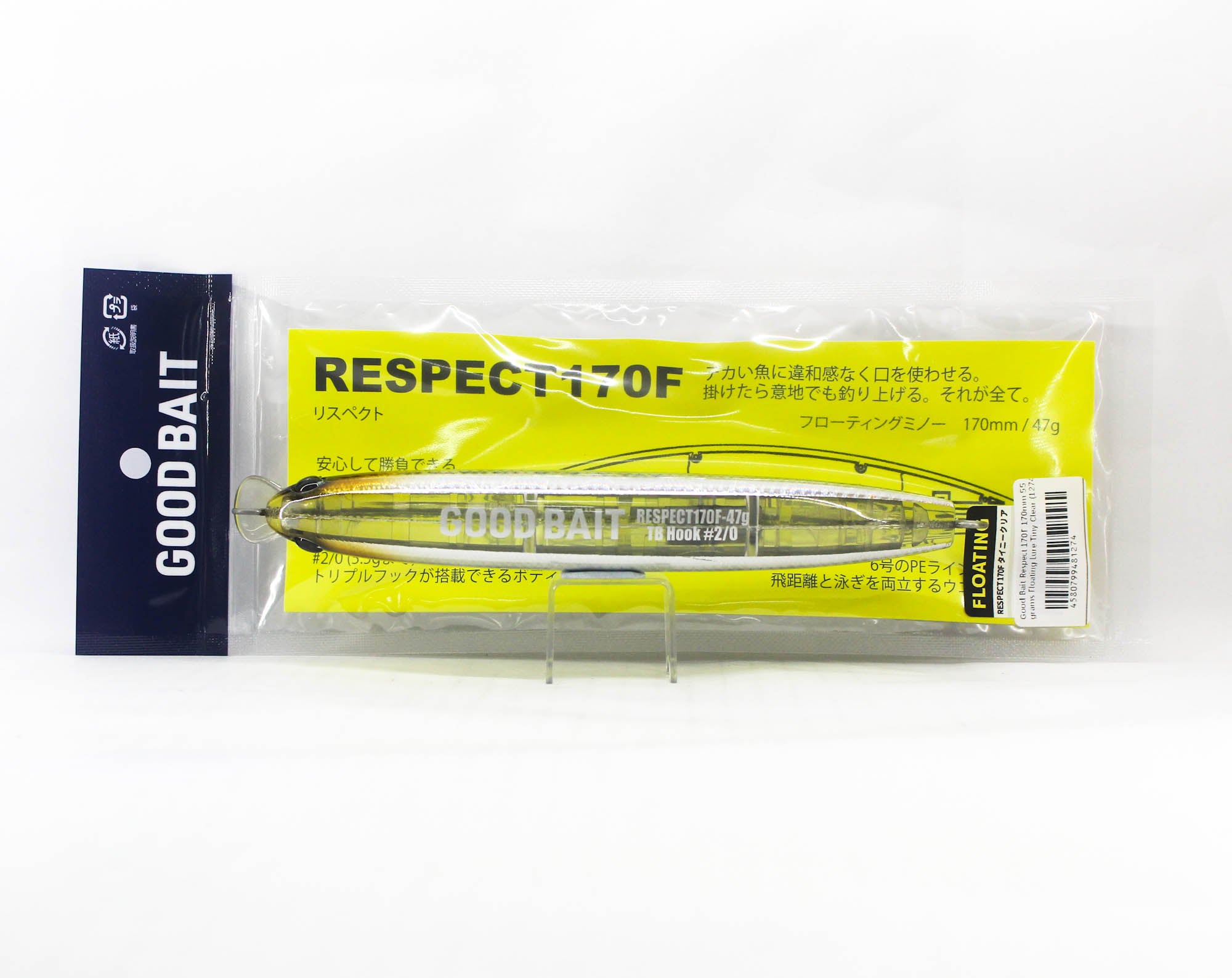 Good Bait Respect 170F 170mm 55 grams Floating Lure Tiny Clear (1274)