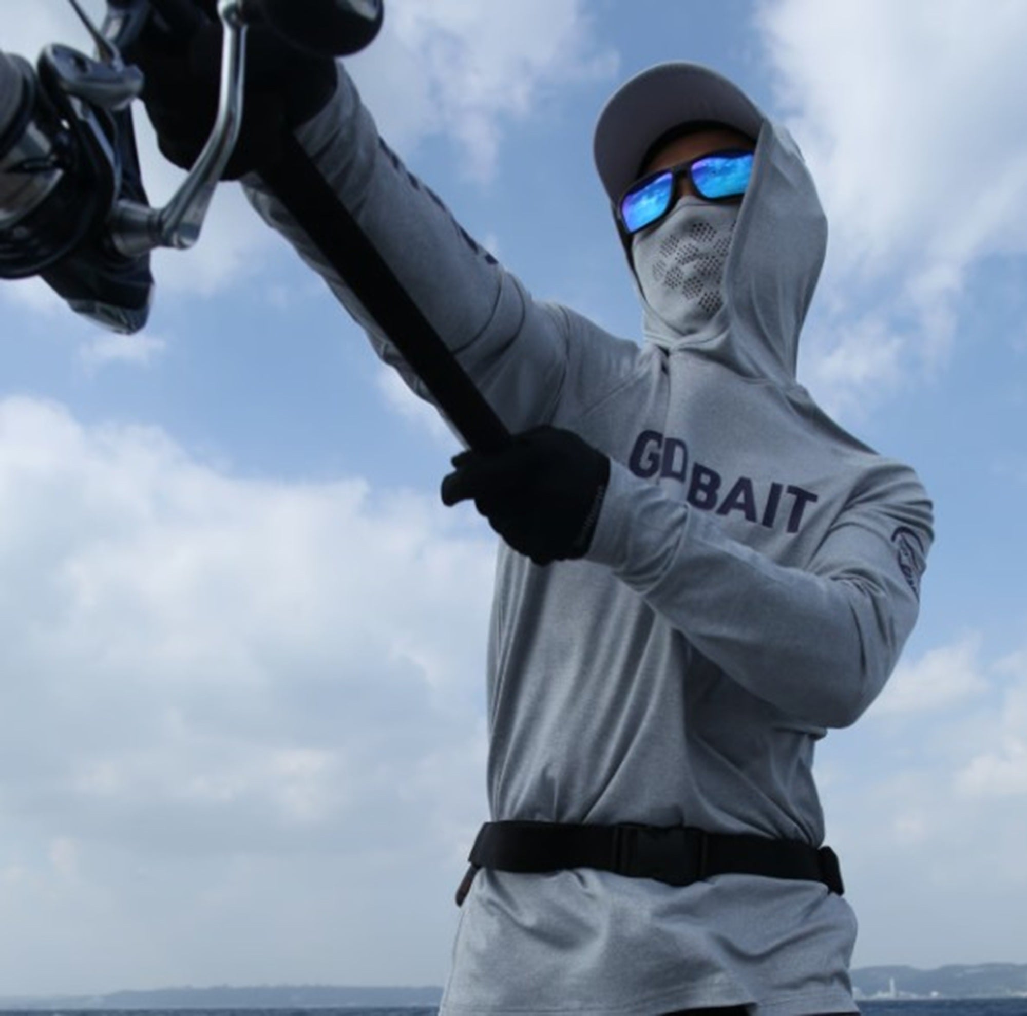 Good Bait Sunguard Hoodie Earth Gray Size XL (1625)