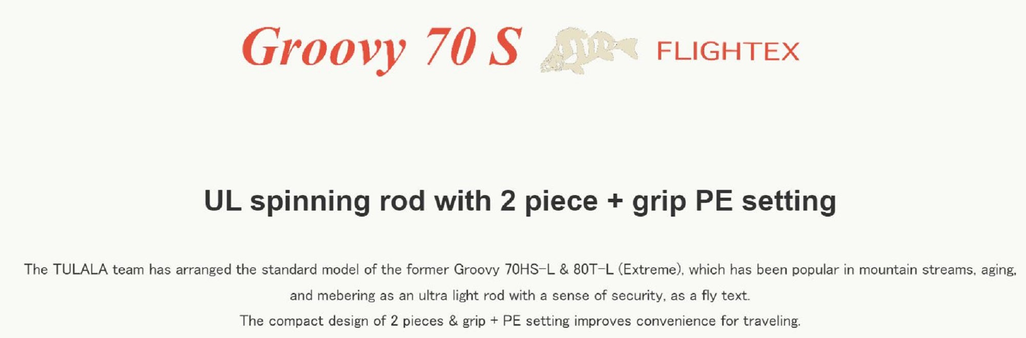 Sale Tulala Rod Spinning Groovy 70S GRS (7046)