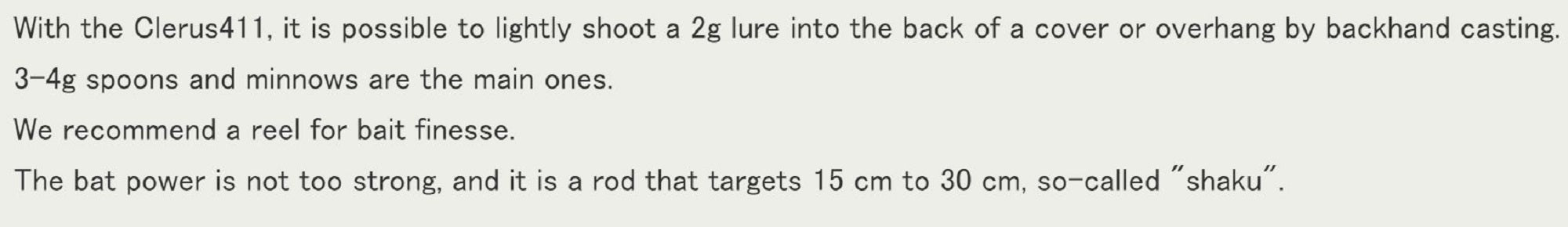 Sale Tulala Rod Baitcast Truite Clerus 411UL (0350)