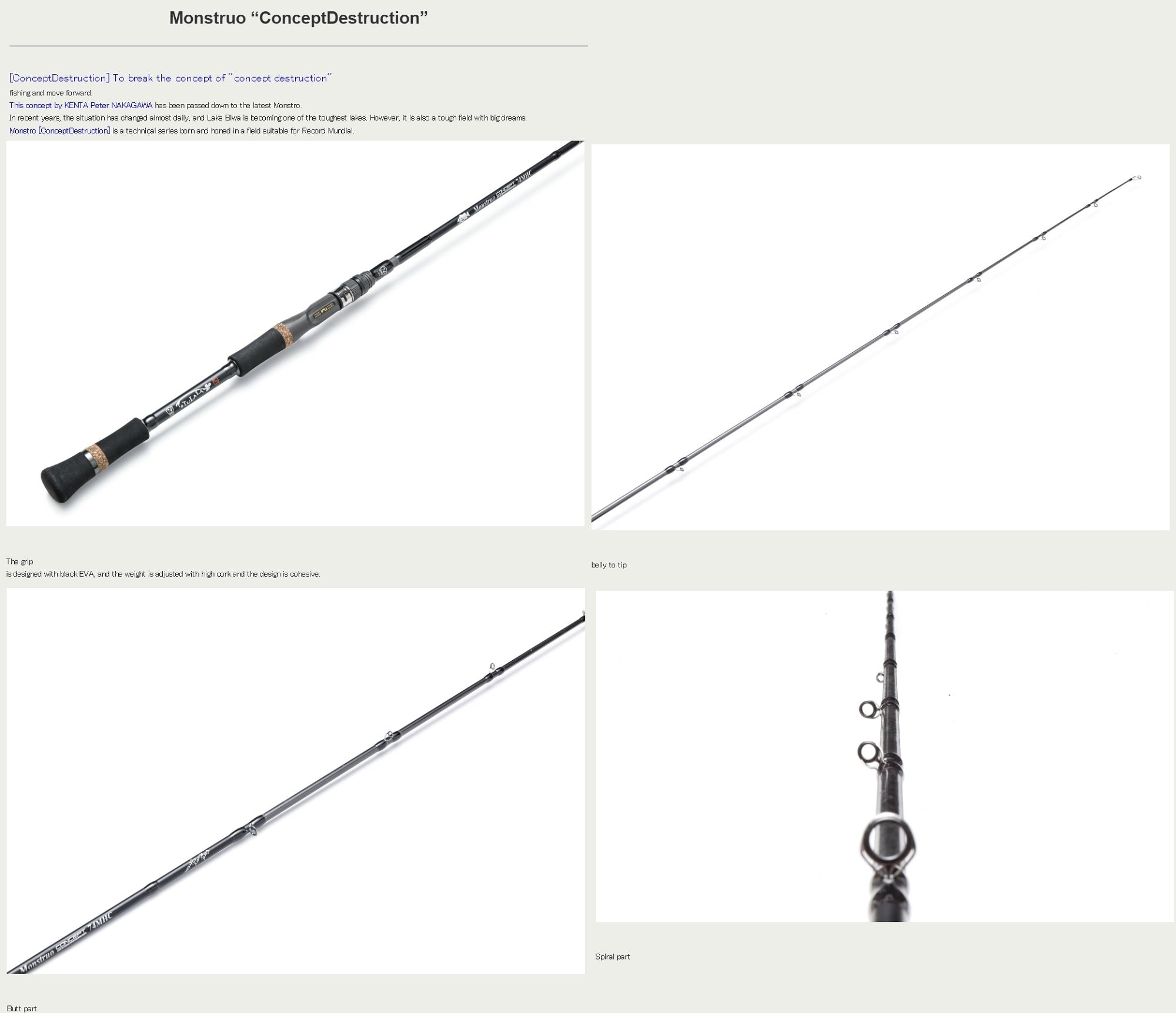 Sale Tulala Rod Baitcast Monstruo Concept Destruction 74 MHC (1661)