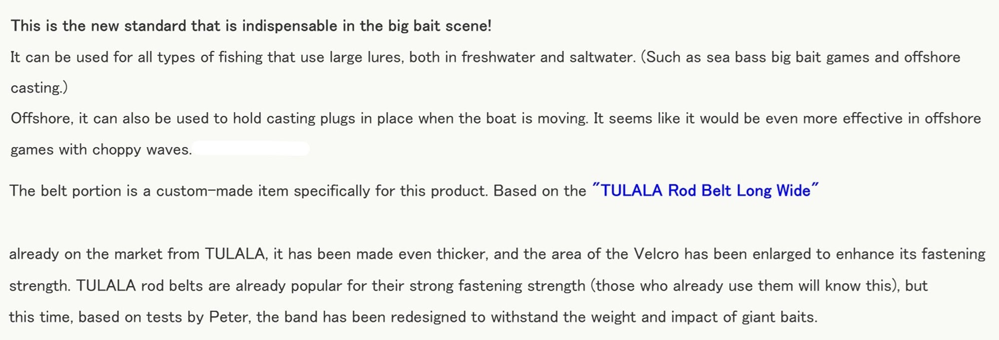 Tulala B2-Bind 4040 Big Bait Band (2552)