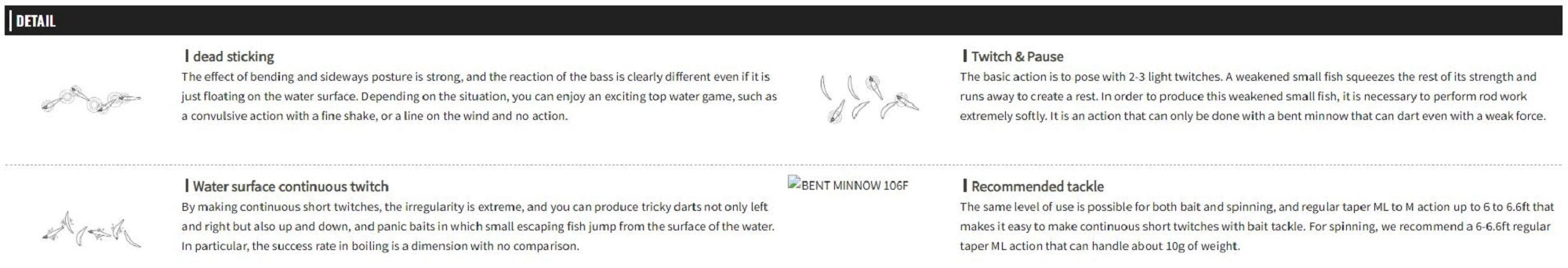 Sale OSP Bent Minnow 106F Floating Minnow Lure HF-76 (1036)