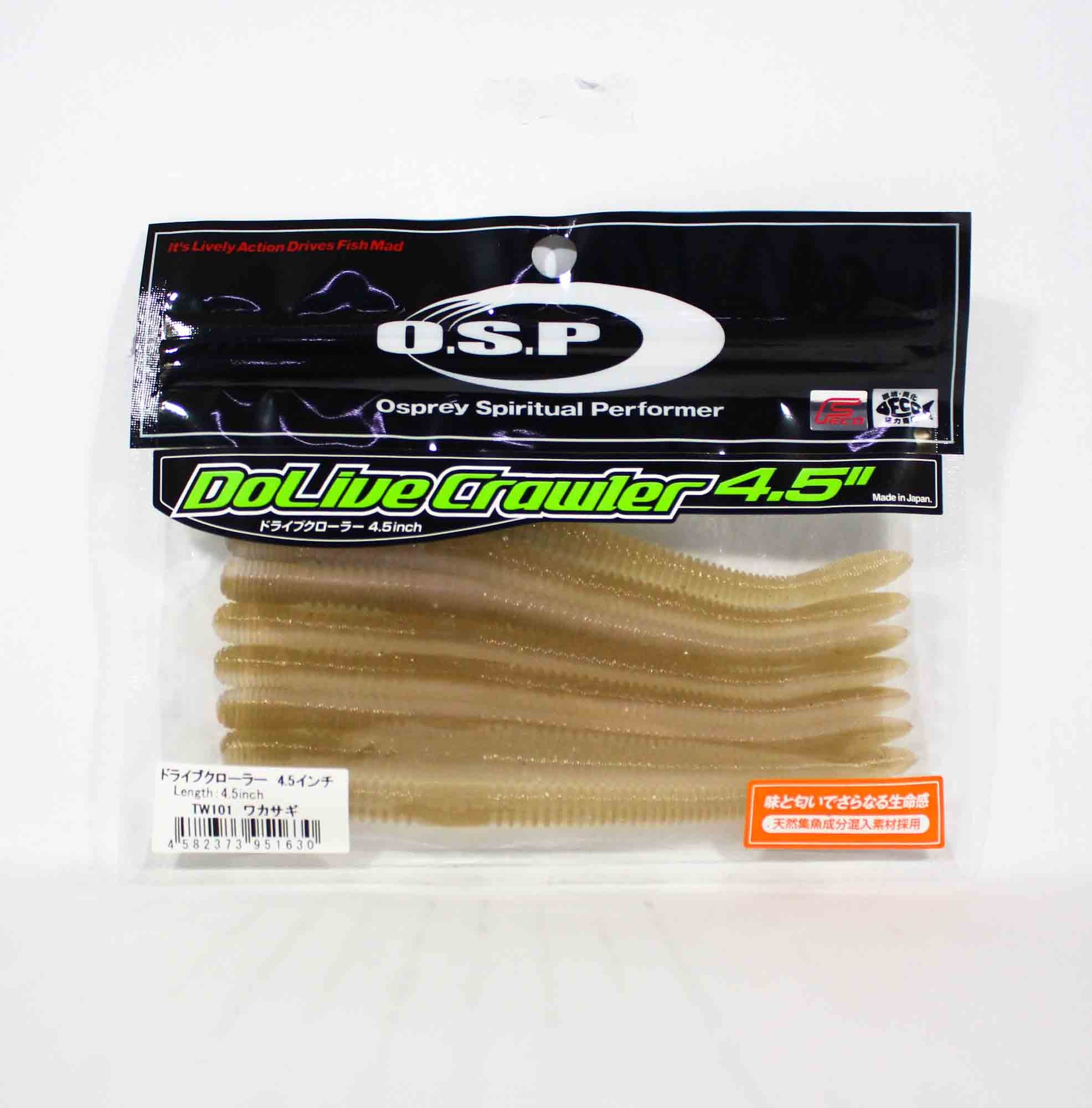 OSP Soft Lure Dolive Crawler 4.5 Inches TW-101 (1630)