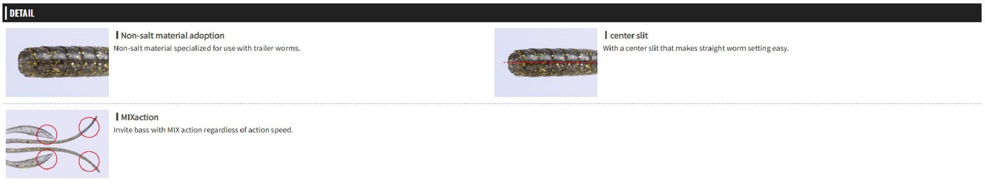 OSP Soft Lure Action Trailer 4 Inches TW-120 (3924)