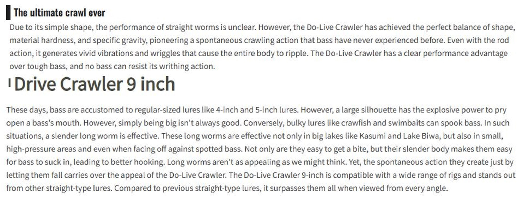 OSP Soft Lure Dolive Crawler 3.5 Inches W-023 (4136)