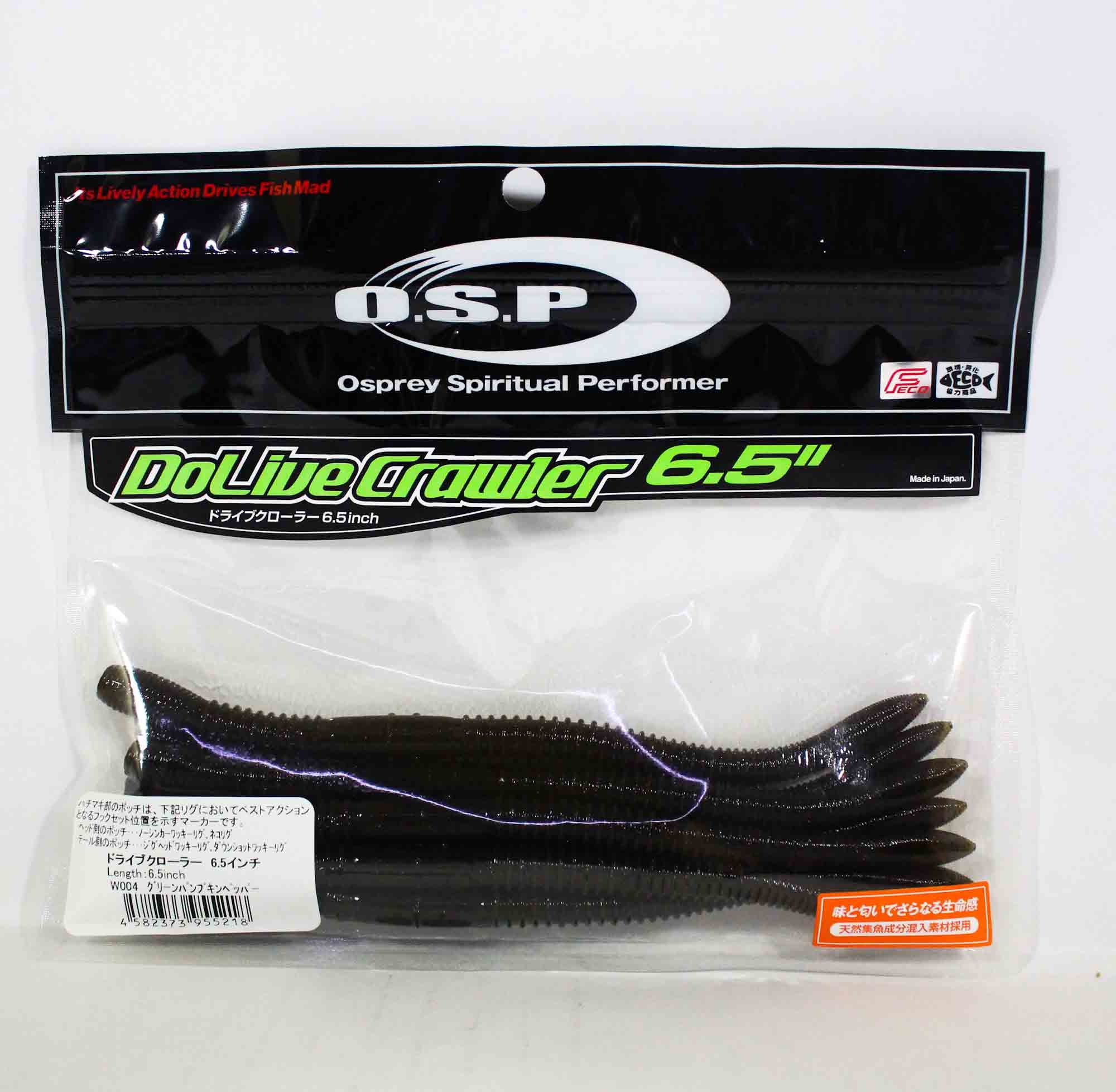 OSP Soft Lure Dolive Crawler 6.5 Inches W-004 (5218)