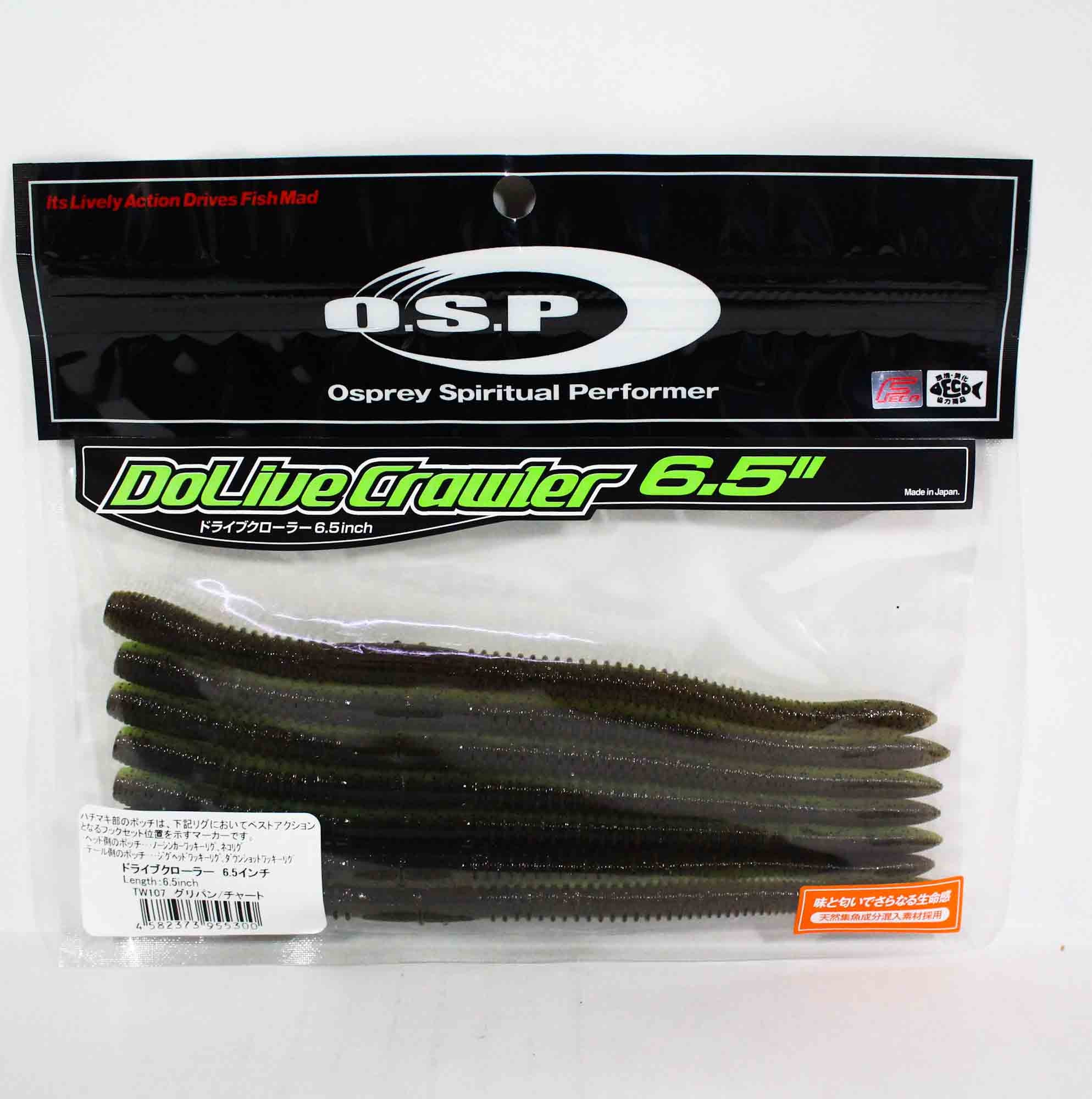 OSP Soft Lure Dolive Crawler 6.5 Inches TW-107 (5300)