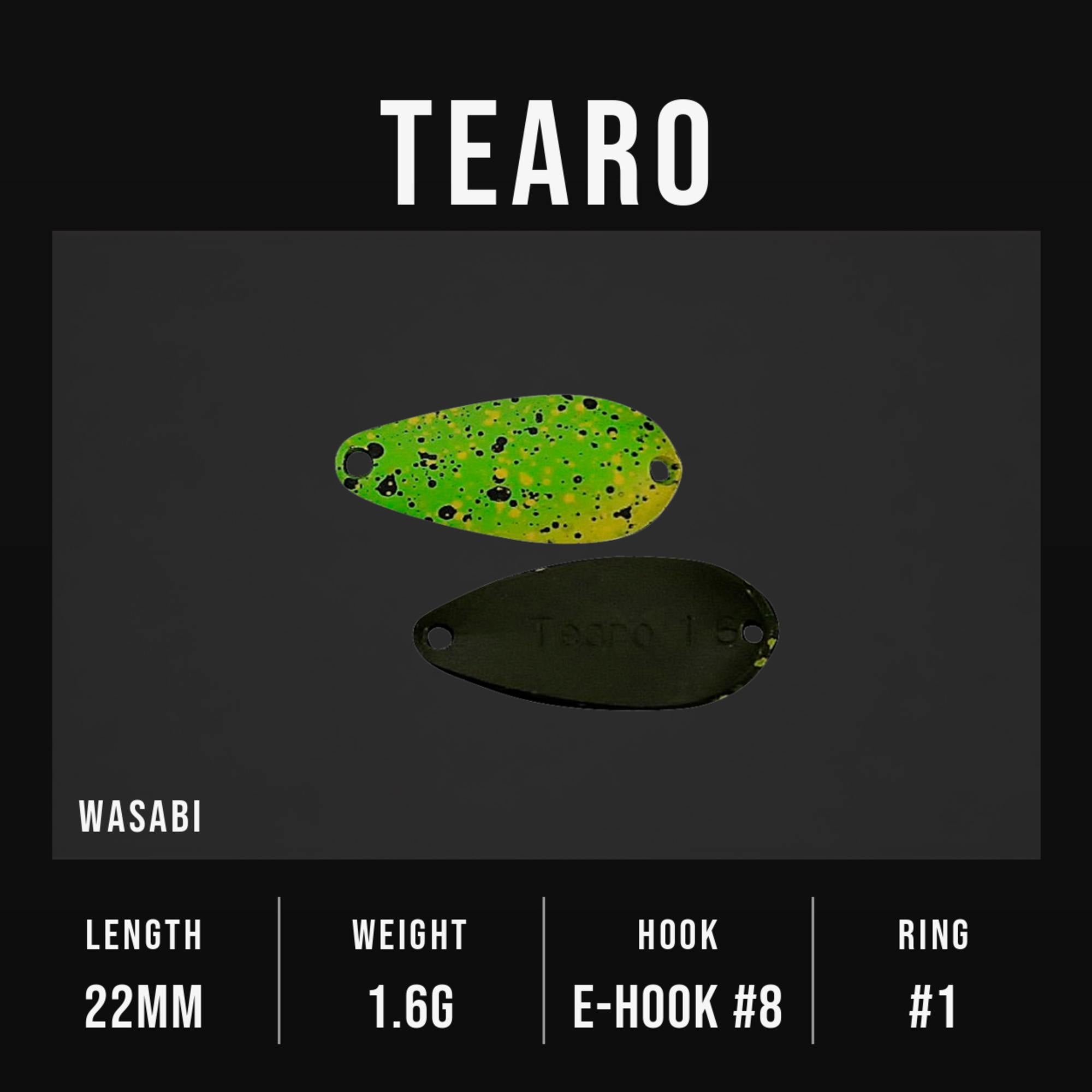 Jackall Timon Tearo Trout Spoon 1.6 grams 128 Wasabi (9014)