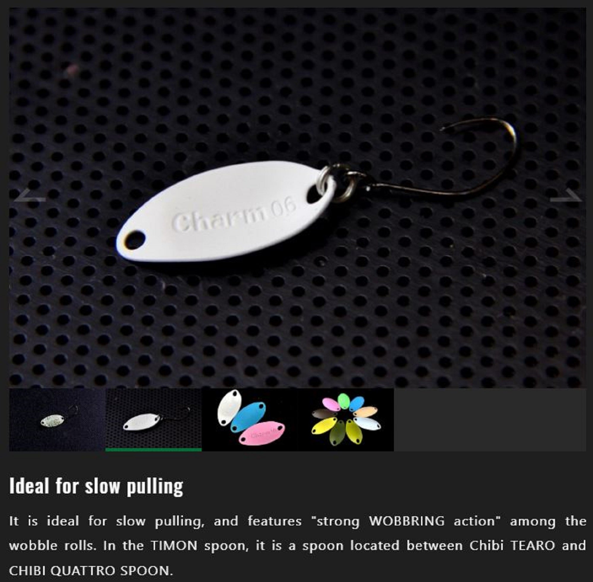 Jackall Timon Charm Trout Spoon 1.0 grams 31 Dark Brown (2717)
