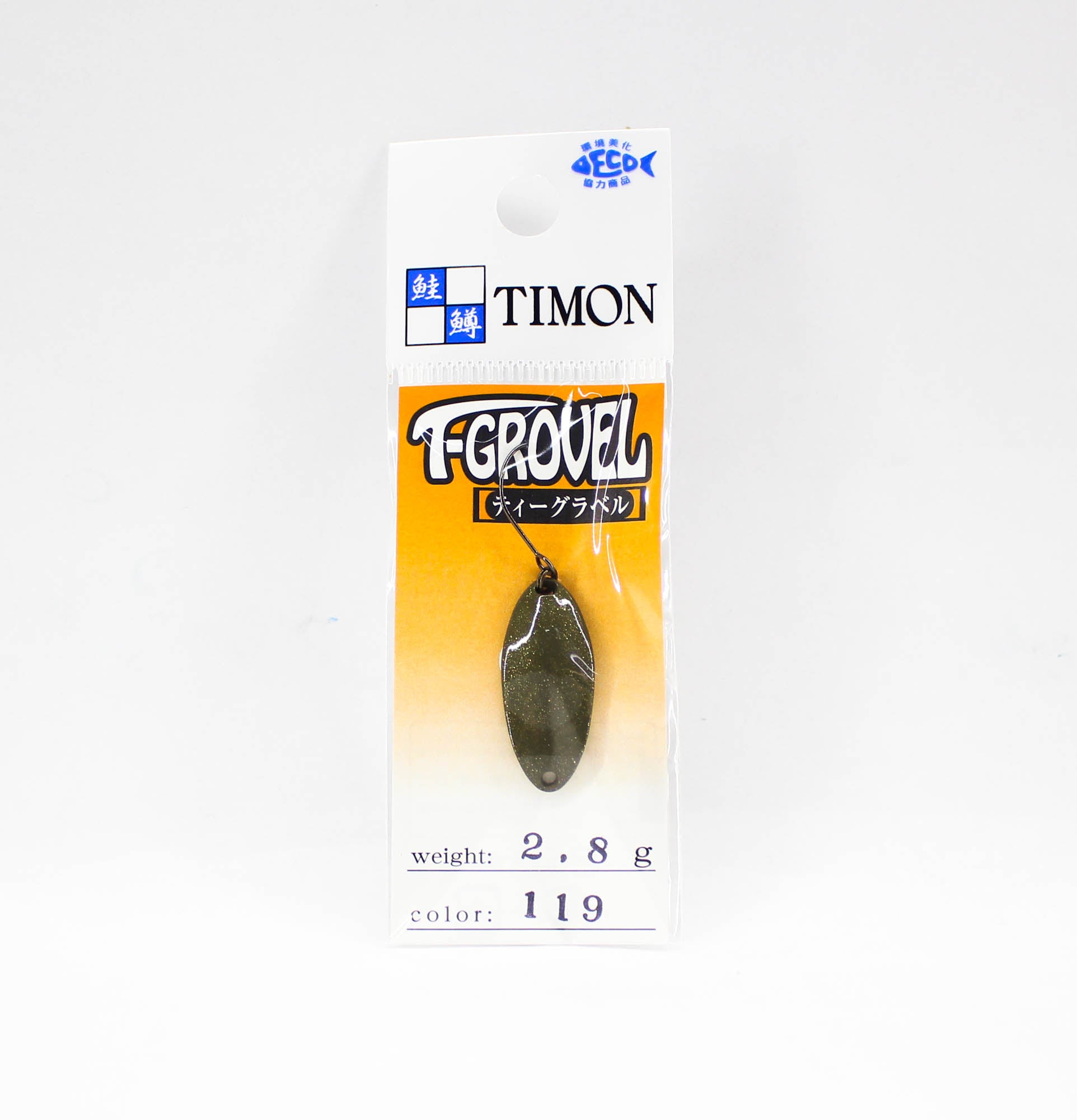 Jackall Timon T Grovel Trout Spoon 2.8 Grams 119 Tackey G Pellet (5992)
