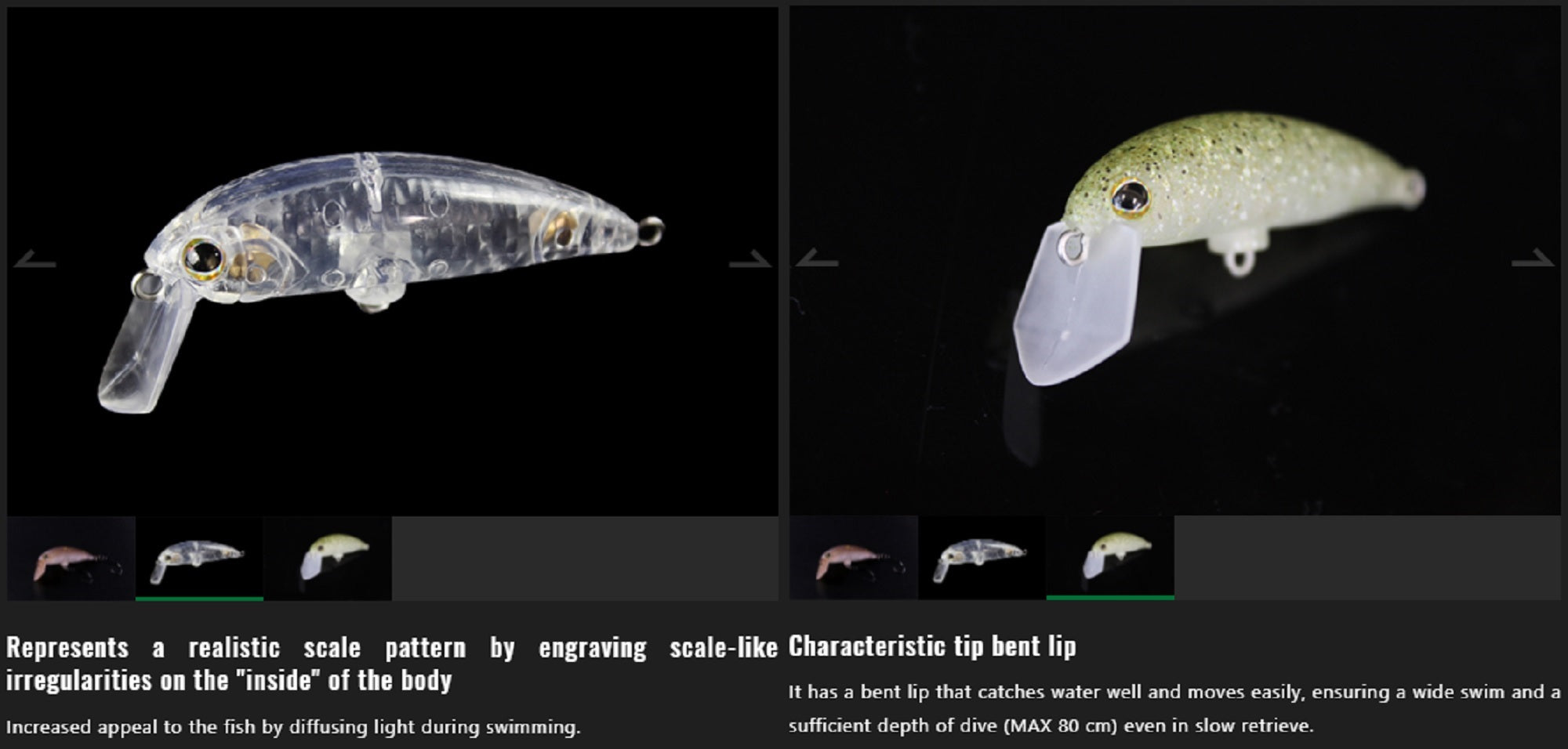Jackall Timon Buri Buri Minnow F 40 mm Floating Lure Clear (6562)