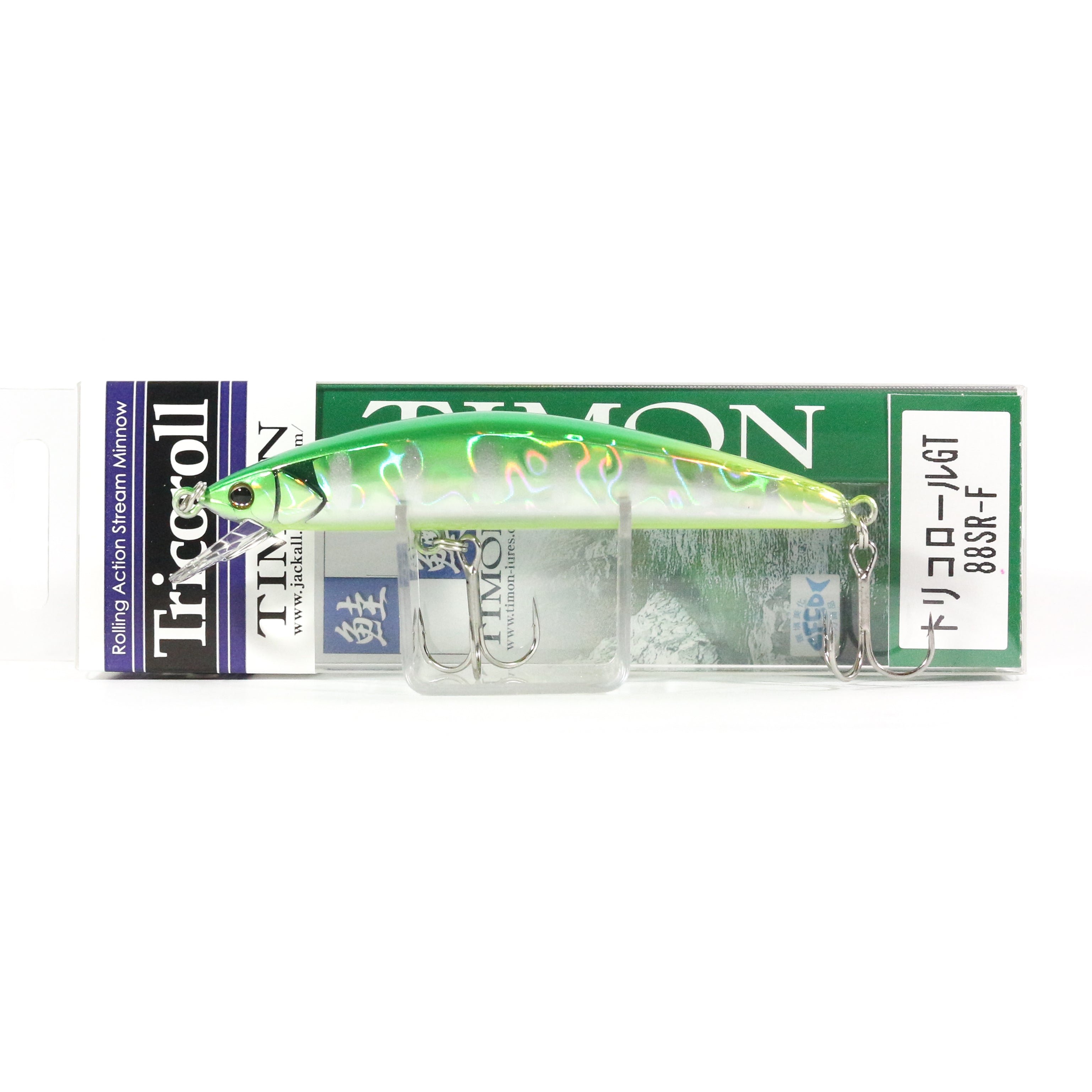 Jackall Timon Tricoroll GT 88 SR-F Floating Lure Flash Green Back (9136)