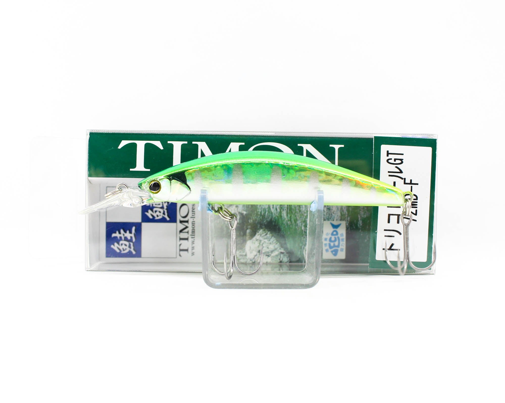 Jackall Timon Tricoroll GT 72 MD-F Floating Lure Flash Green Back (9280)