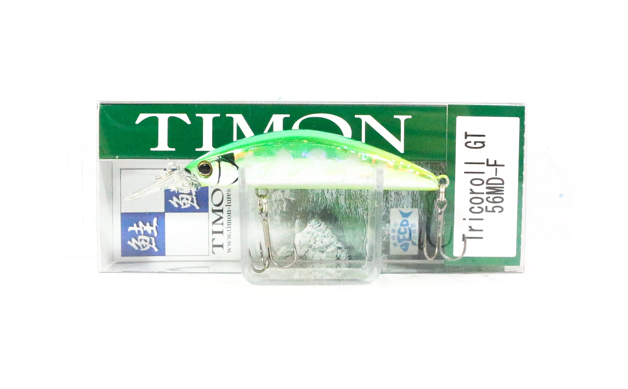 Jackall Timon Tricoroll GT 56 MD-F Floating Lure Flash Green Back (9334)