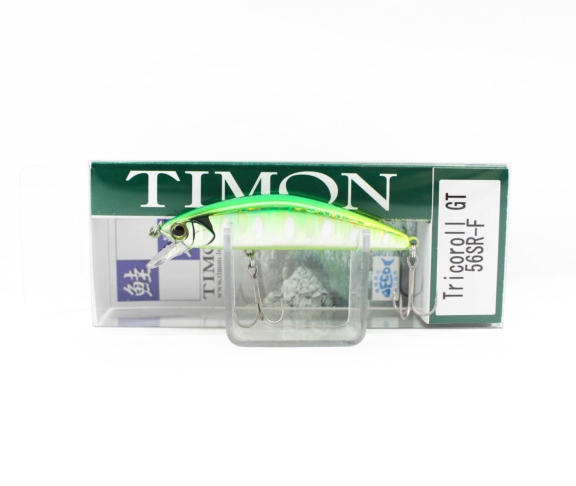 Jackall Timon Tricoroll GT 56 SR-F Floating Lure Flash Green Back (9389)
