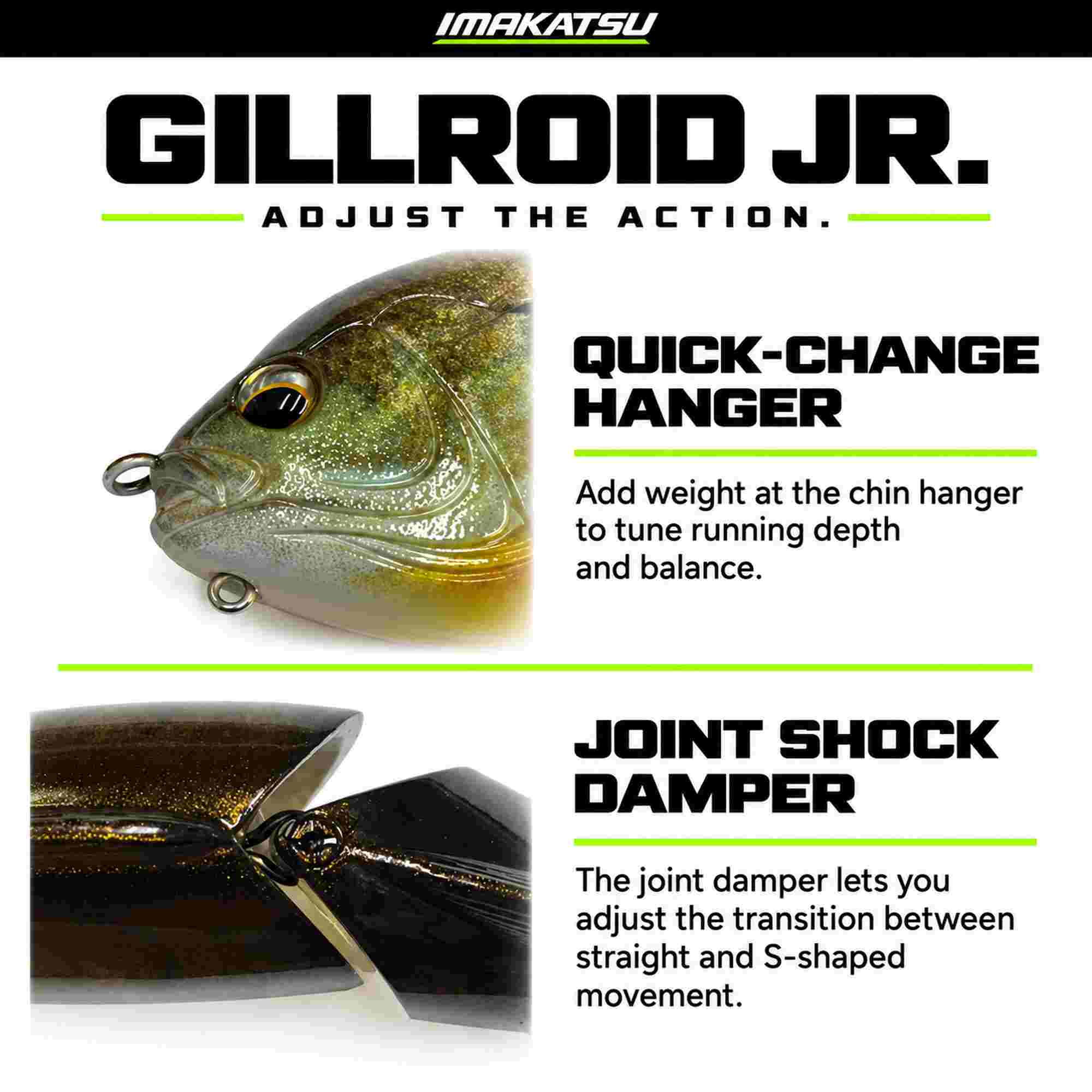 Imakatsu Gillroid Jr 135 mm 1.8 oz Floating Lure 878 (7839)