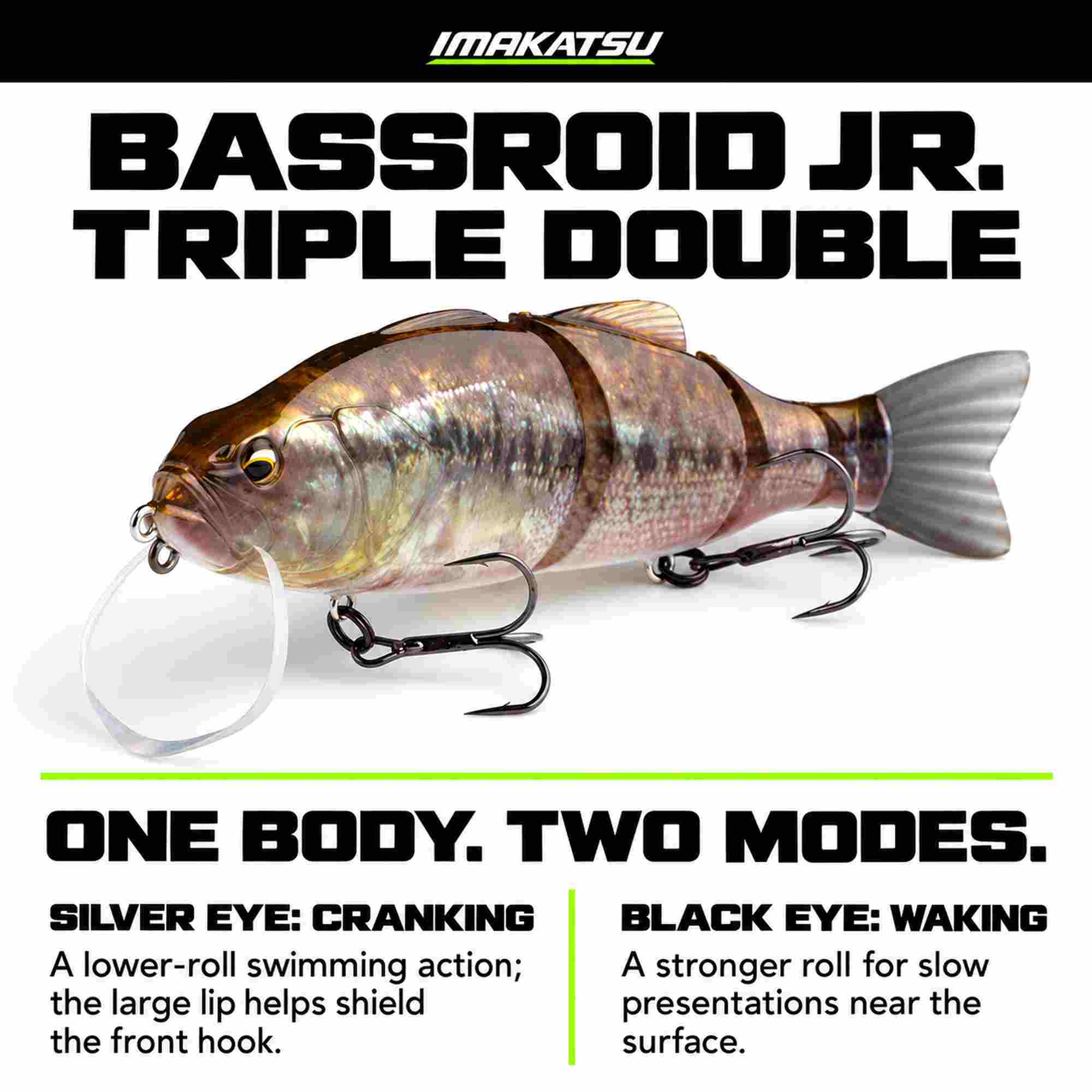 Imakatsu IK Bassroid JR Triple Double 140 mm Floating Lure 875 (9529)