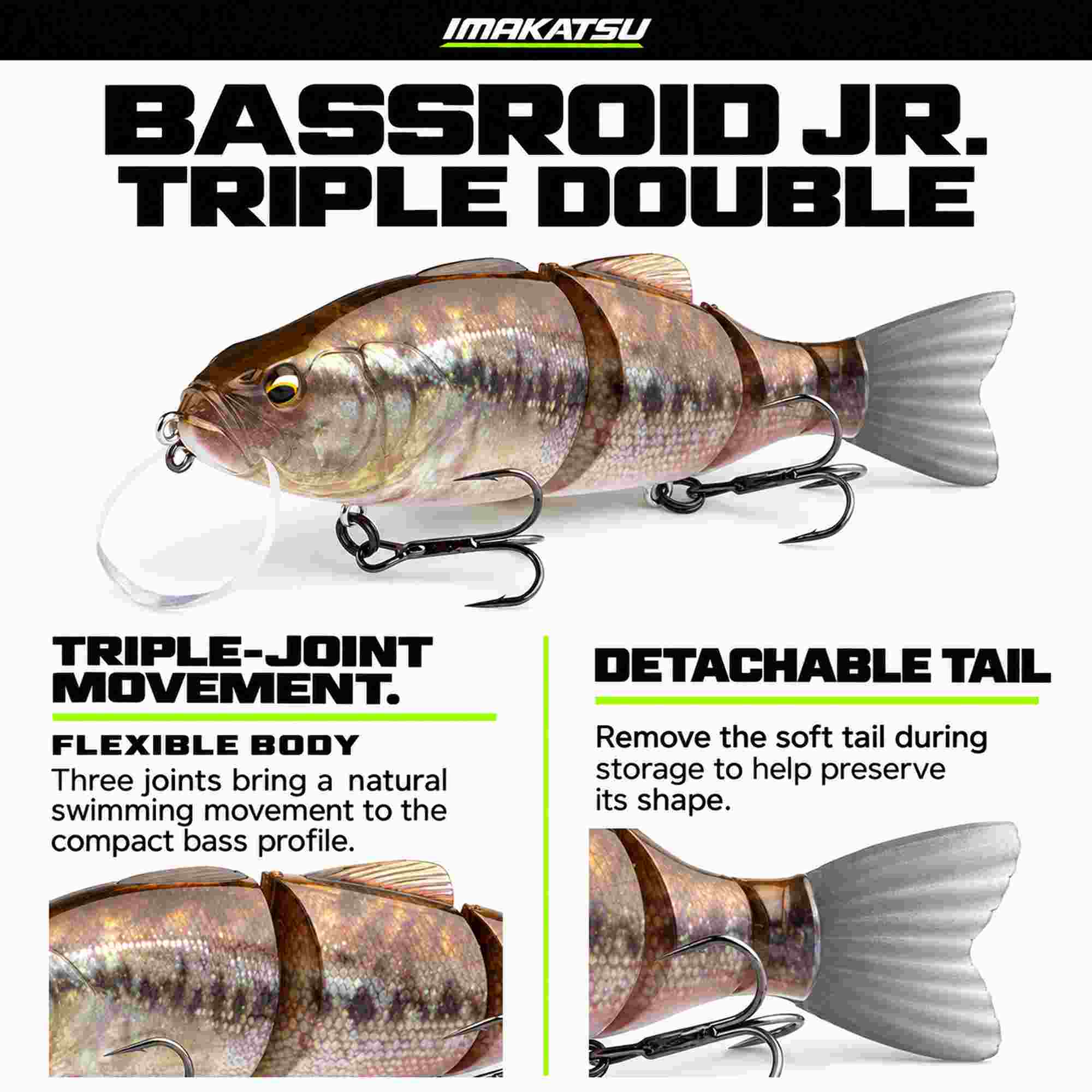 Imakatsu IK Bassroid JR Triple Double 140 mm Floating Lure 875 (9529)