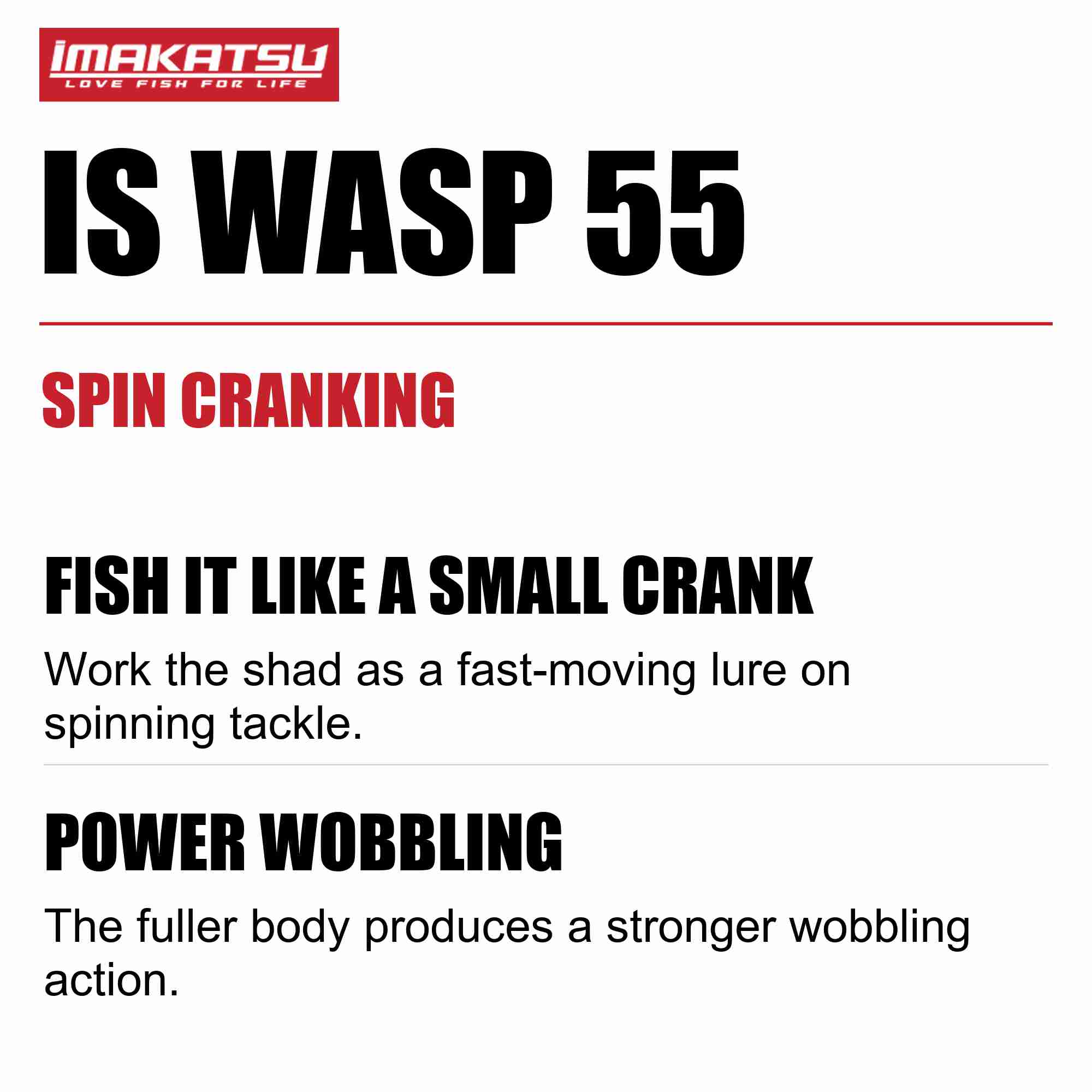 Imakatsu IS Wasp 55 3DR Suspend Lure 904 (1996)