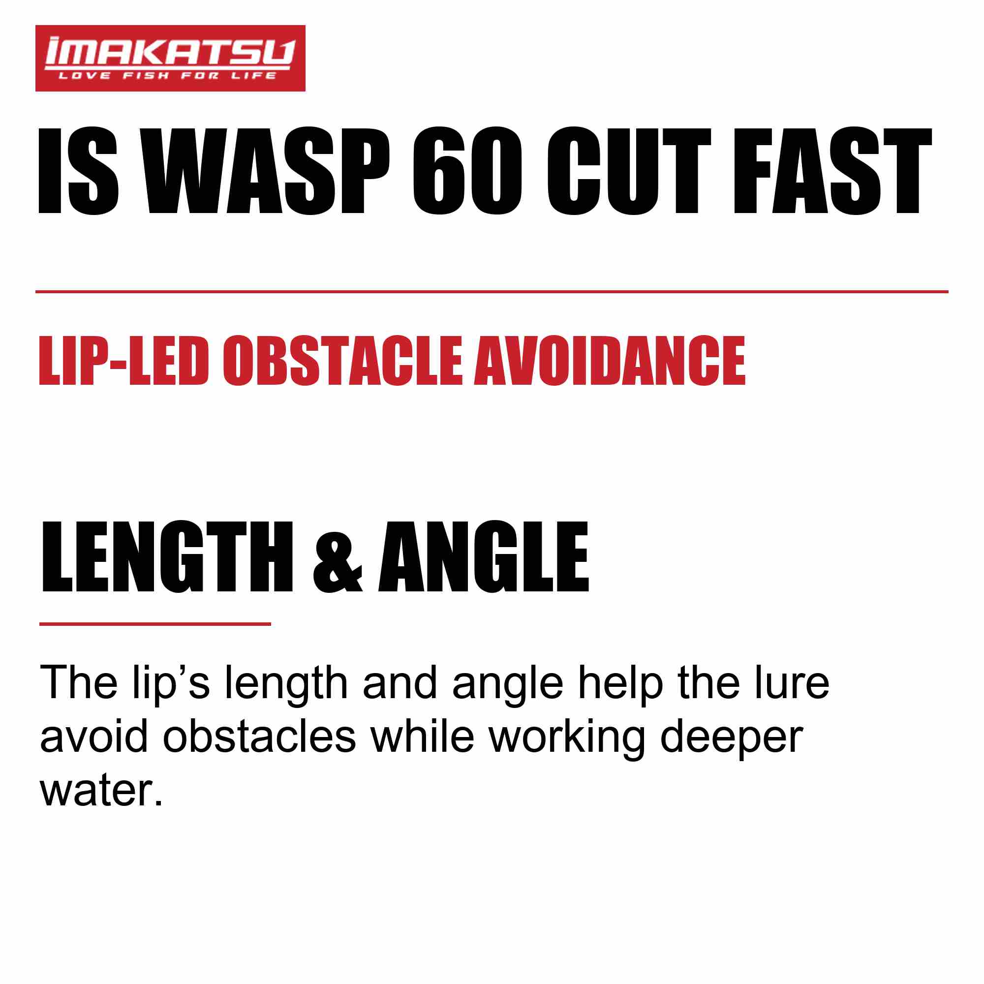 Imakatsu IS Wasp 60 Cutfast 3DR Suspend Lure 904 (4737)