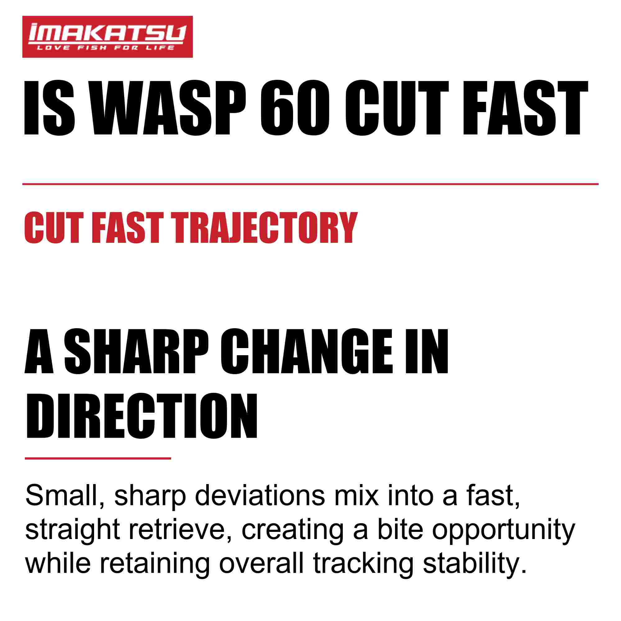 Imakatsu IS Wasp 60 Cutfast Suspend Lure 1050 (6540)