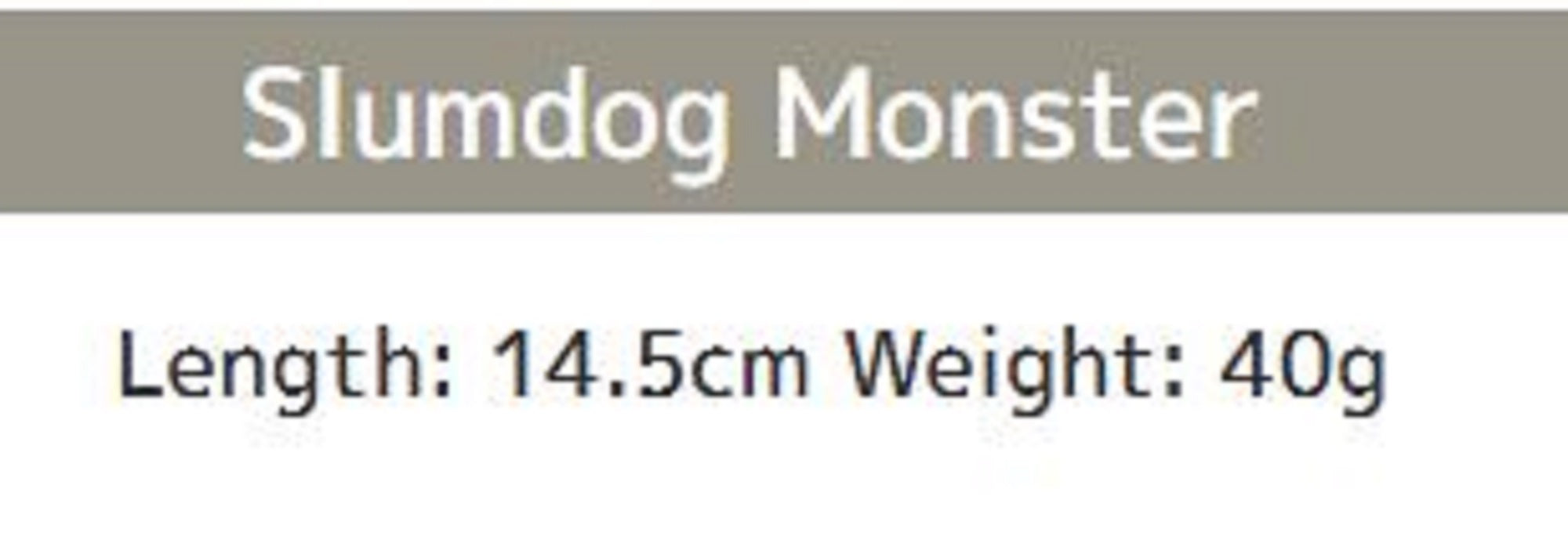 Imakatsu Slam Dog 3D Realism SW 145 mm 40 grams Floating Lure 895 (6601)