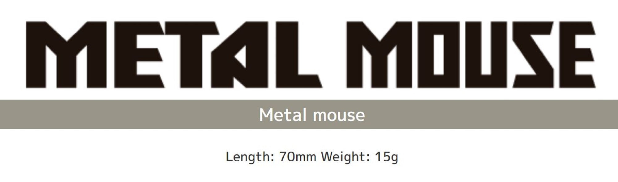 Imakatsu Metal Mouse 70 mm 15 grams Floating Lure 84 (8414)