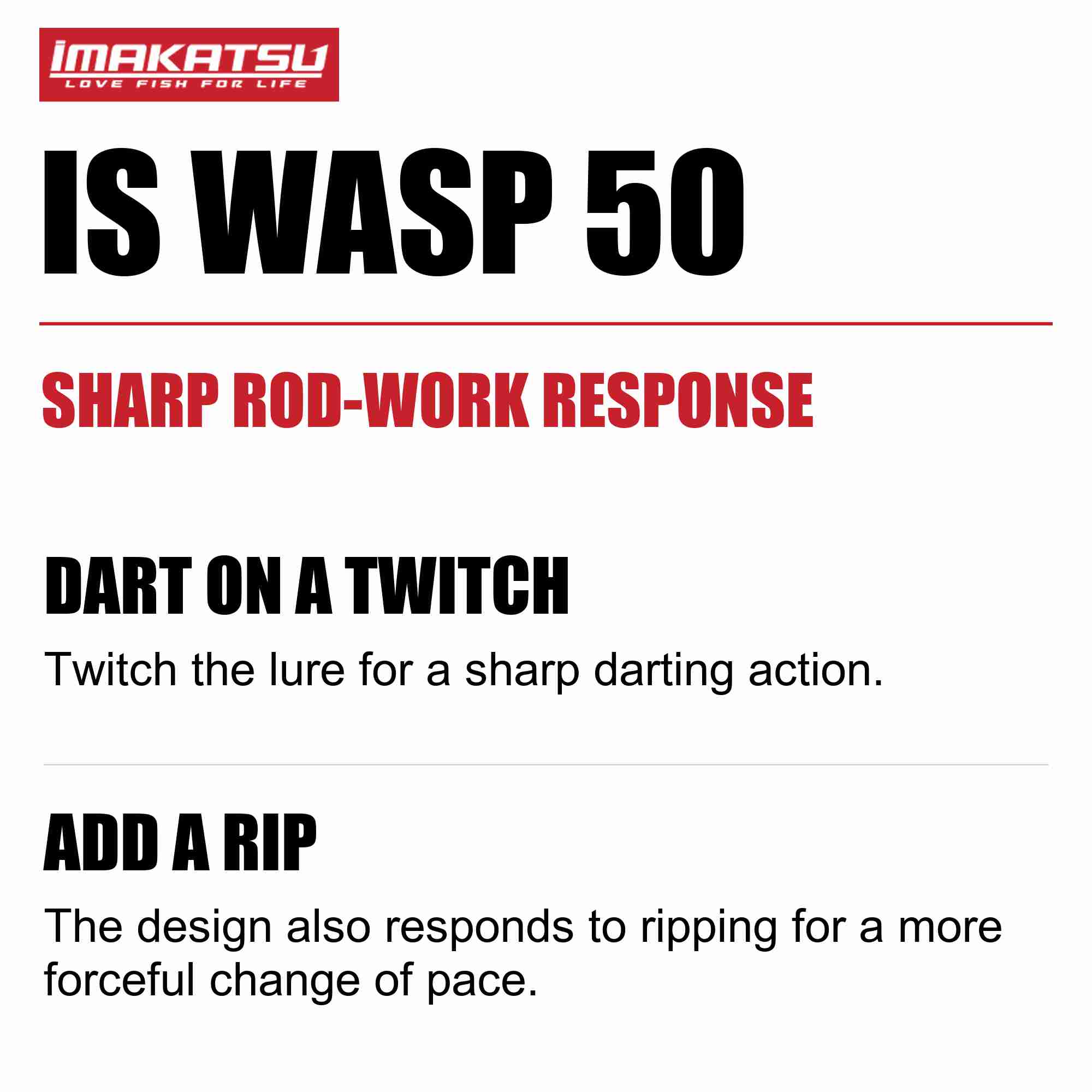 Imakatsu IS Wasp 50 Suspend Lure 162 (9824)