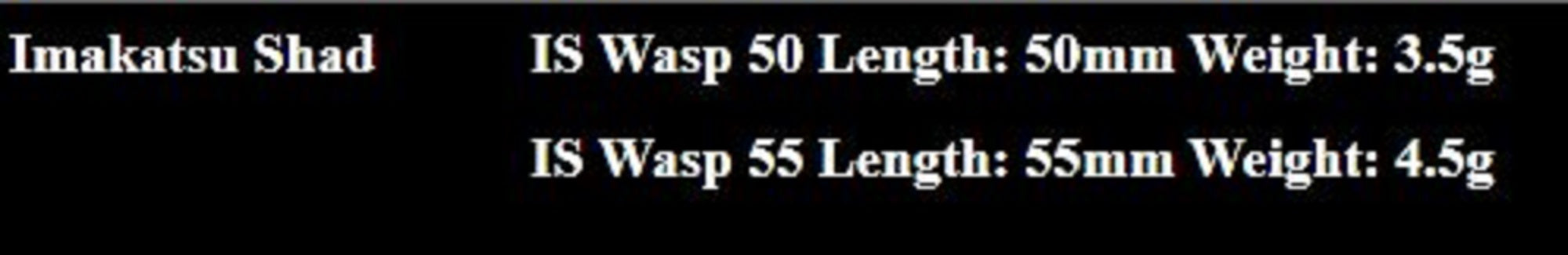 Imakatsu IS Wasp 50 Suspend Lure 933 (9978)