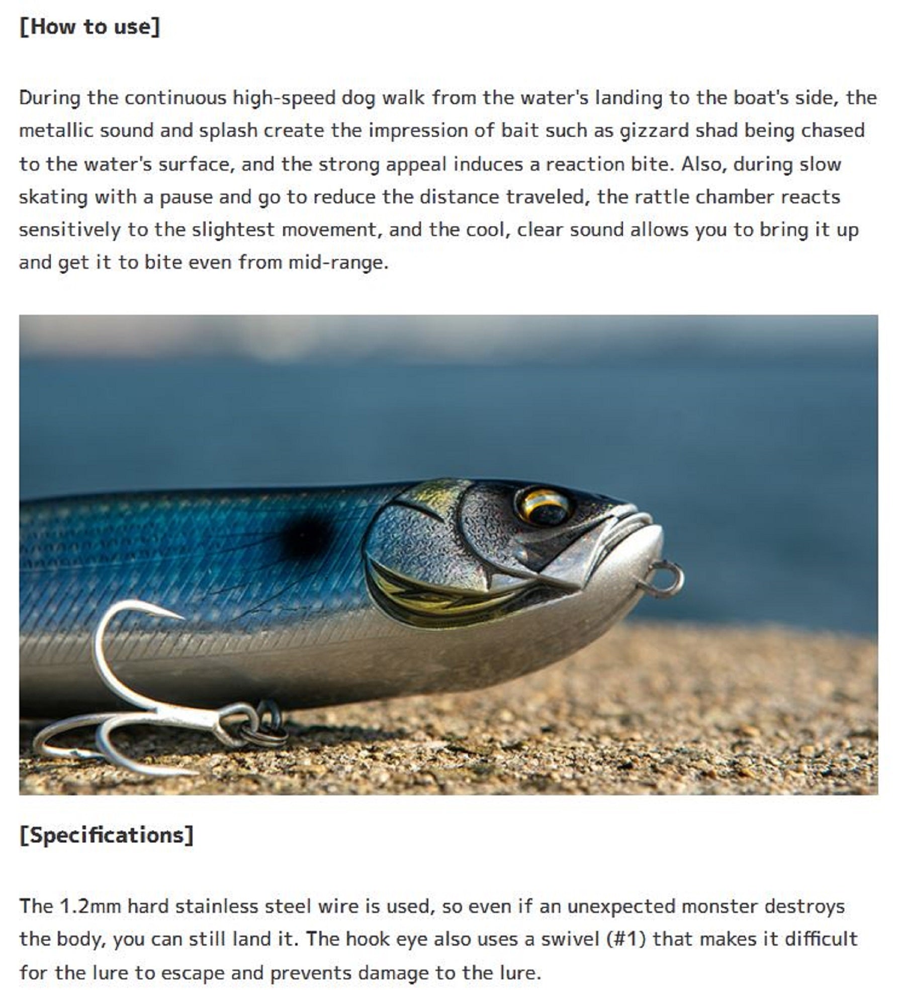 Imakatsu Slam Dog Monsters 180 SW Floating Lure 895 (2927)