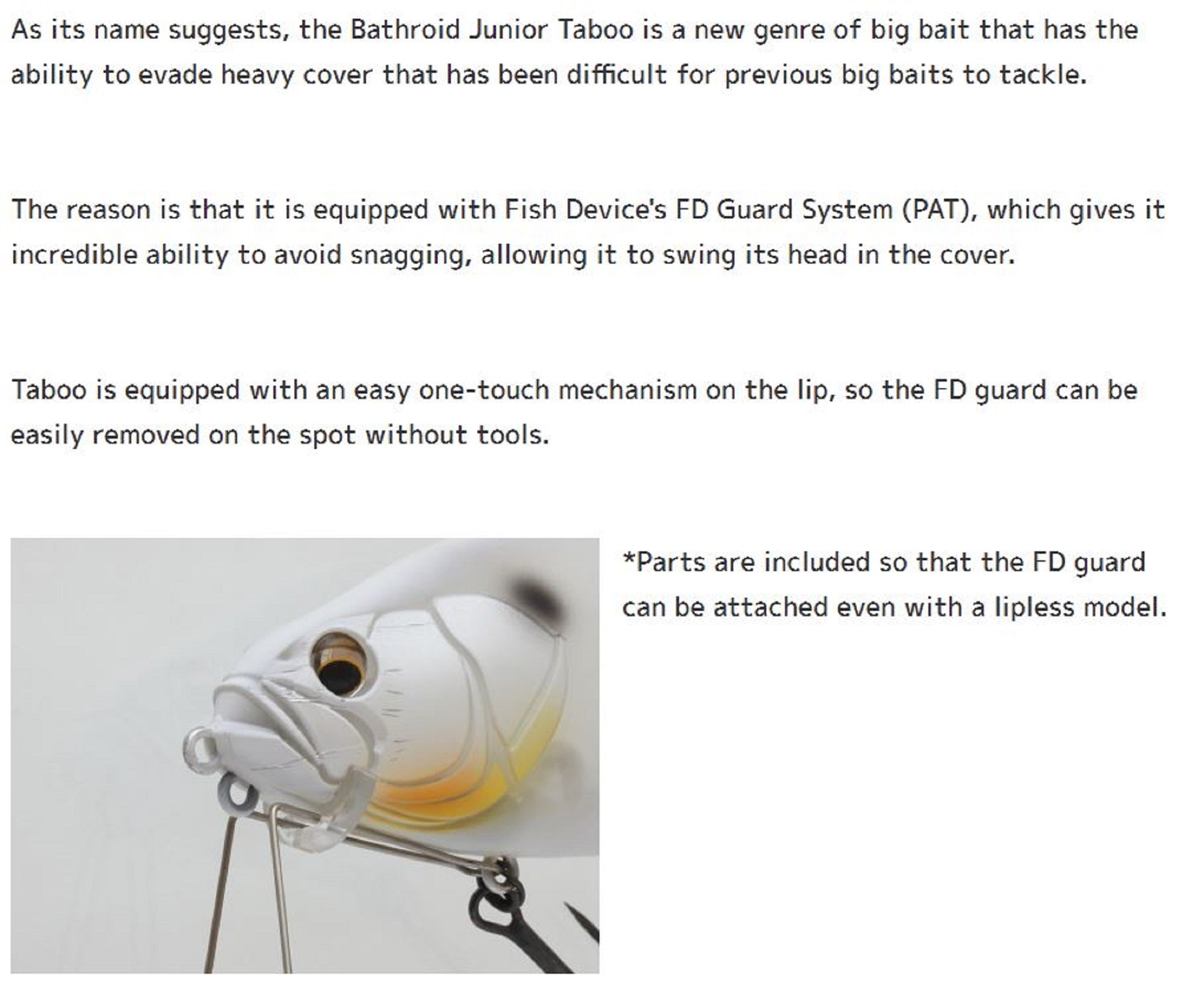 Imakatsu IK Bassoid JR Taboo 3DR 140mm Floating Lure 510 (6963)