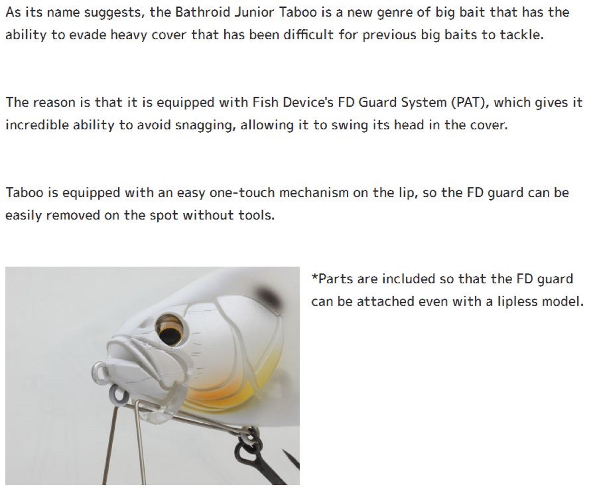 Imakatsu IK Bassoid JR Taboo 140mm Floating Lure 960 (7083)