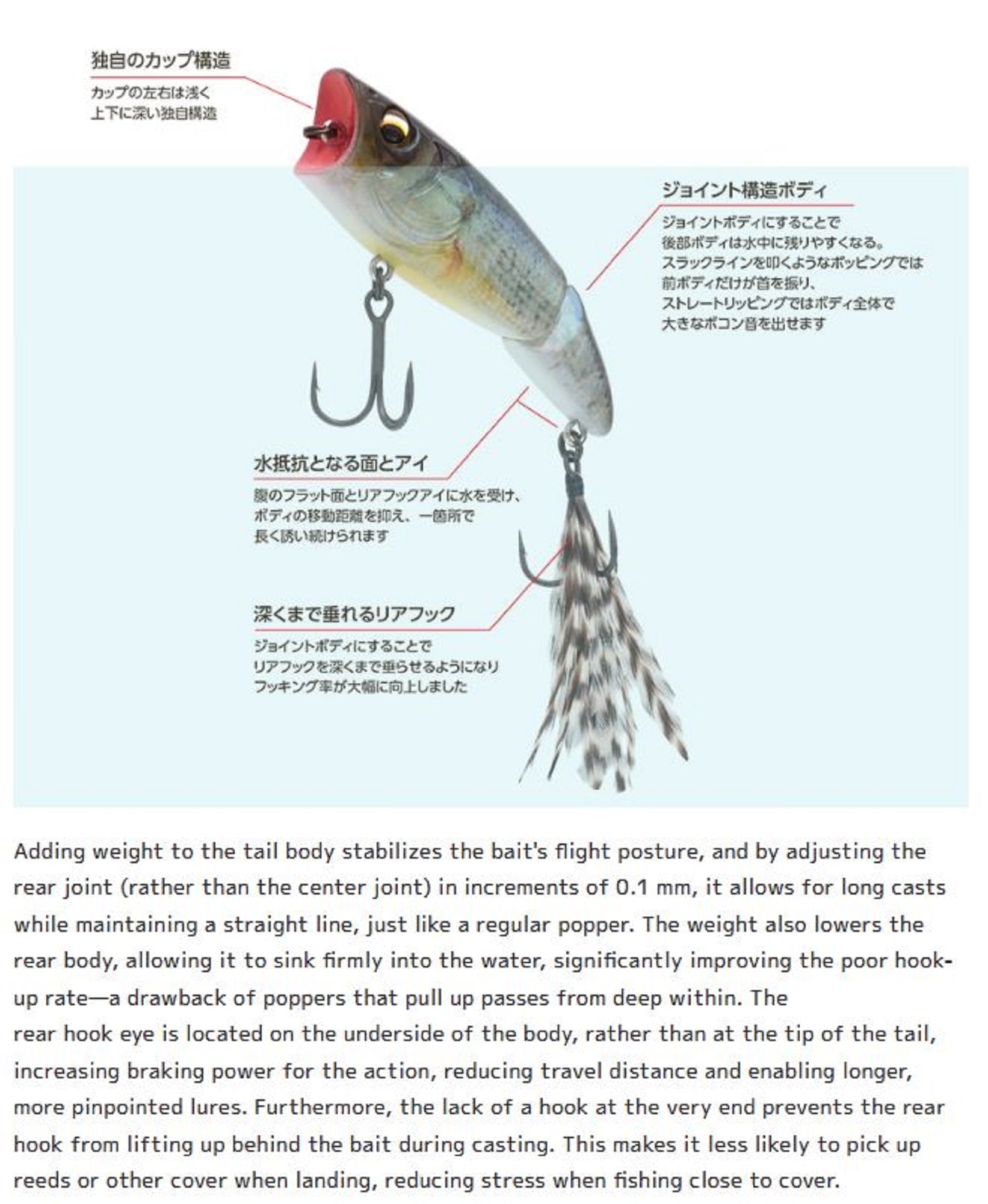 Imakatsu MJ Pop 70mm 9.2 grams Floating Lure 1029 (7694)