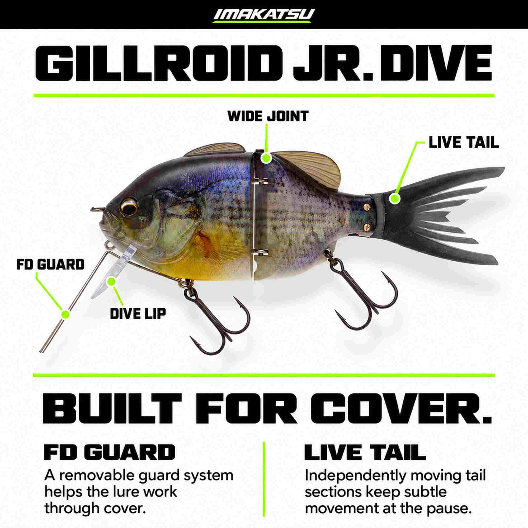 Imakatsu Gillroid Jr Dive 145mm 45 grams Floating Lure 815 (8745)