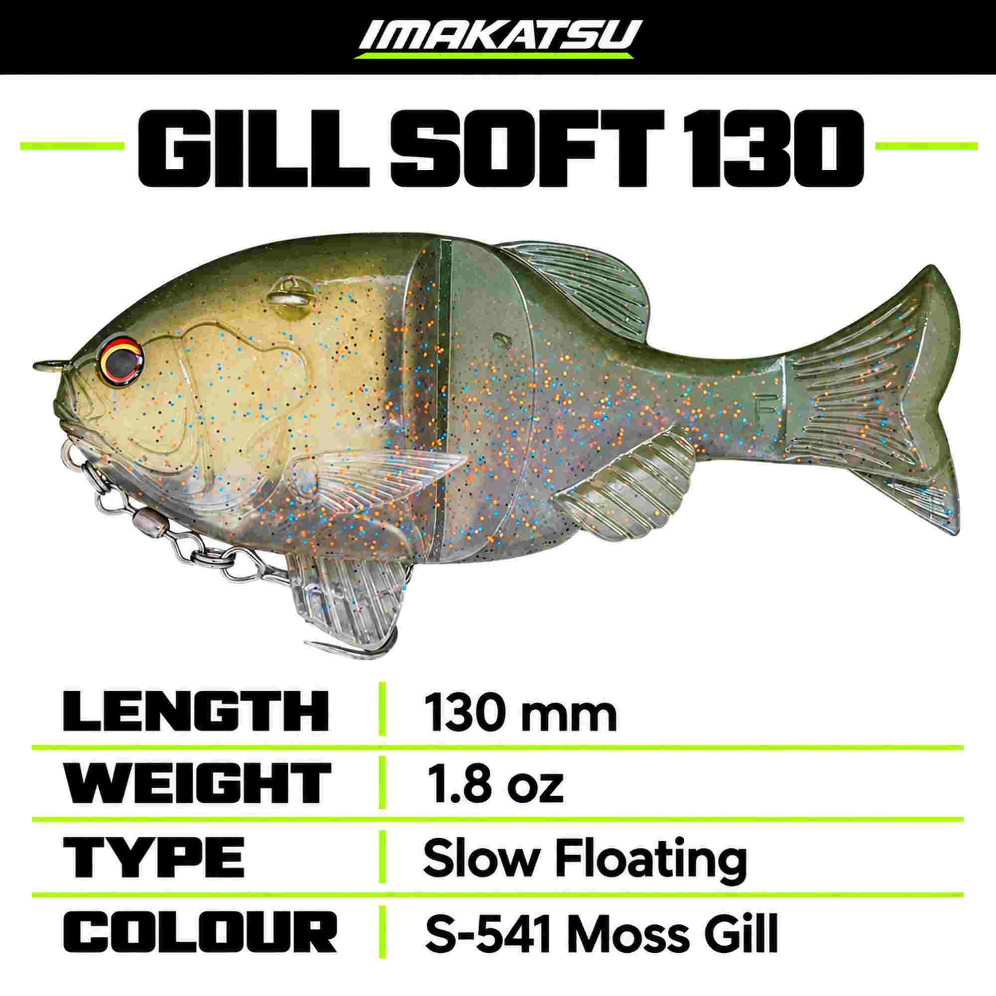 Imakatsu Soft Lure Gil Soft 130 Floating Eco S-541 (0687)