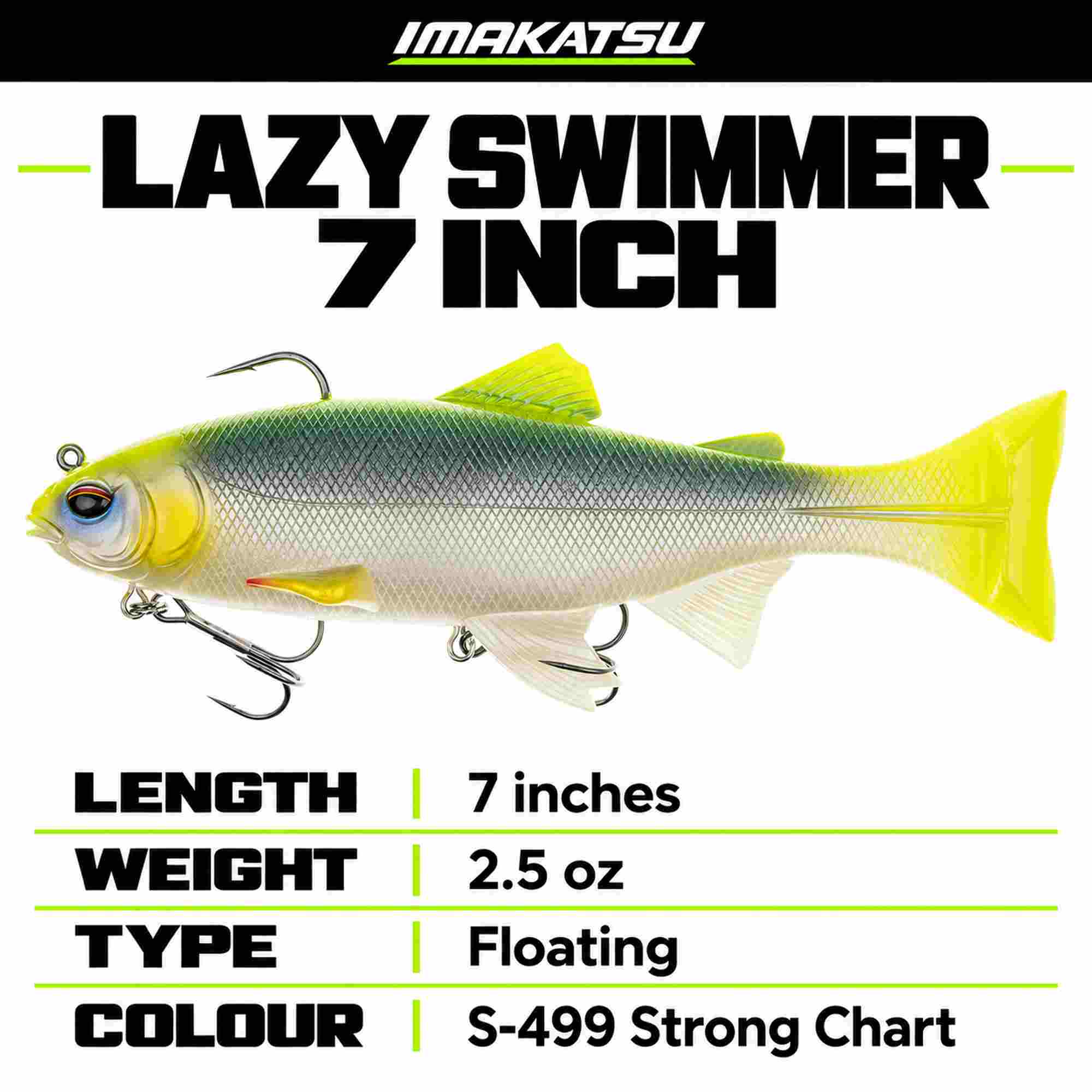 Imakatsu Soft Lure Lazy Swimmer 7 Inches Eco S-499 (0892)