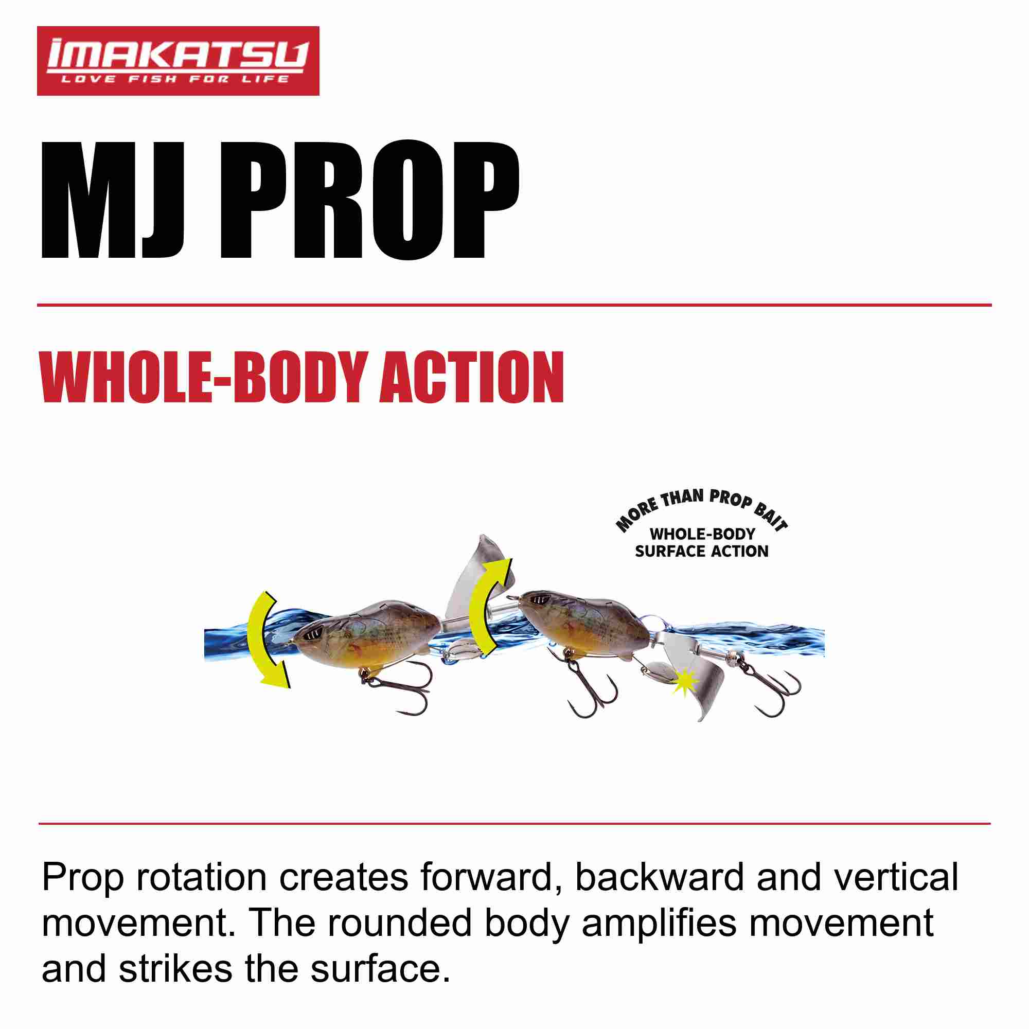 Imakatsu MJ Prop 105mm 23 grams Floating Lure 348 (2529)
