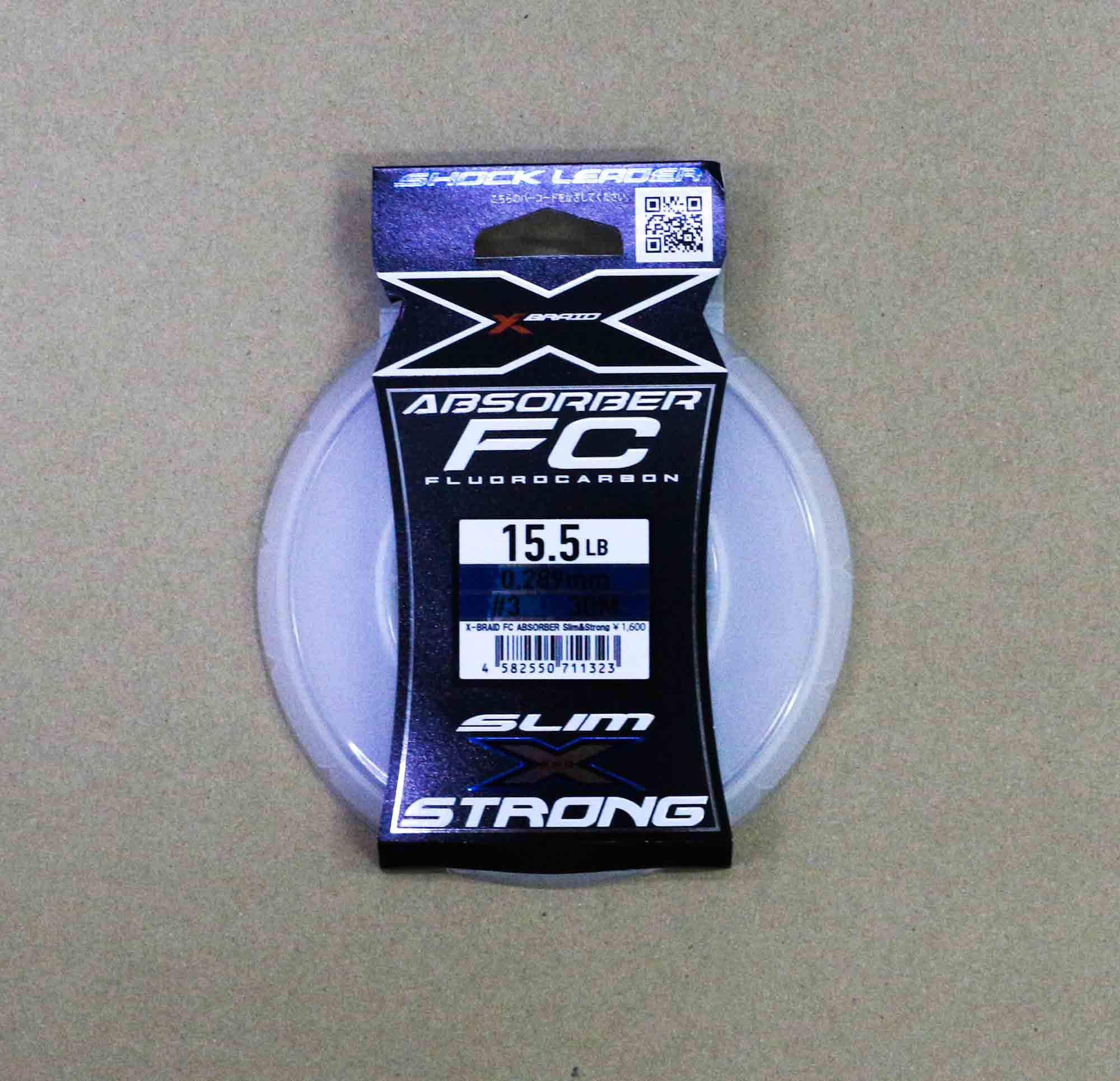 YGKxBraid Absorber Fluorocarbon SS Slim Strong Line 30m 15.5lb 0.289mm 1323