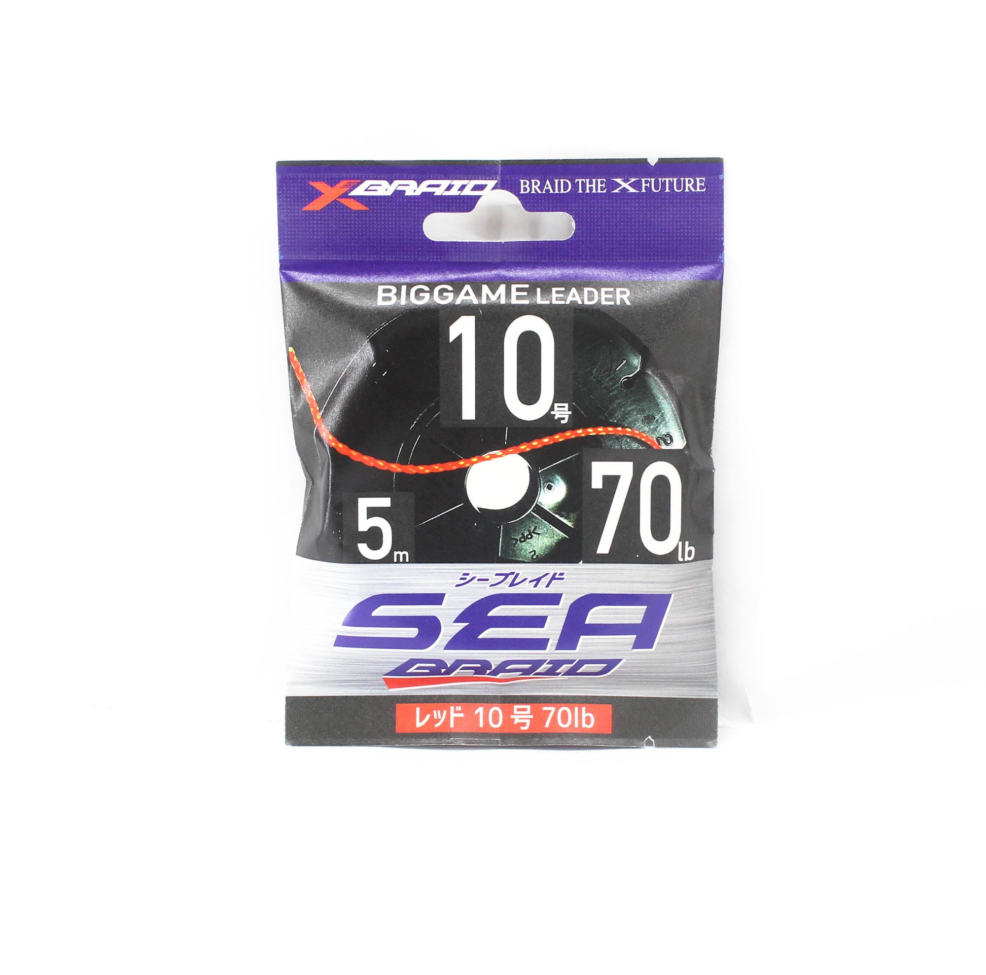 YGK Nylon Polyarylate Sea Braid Assist Line 5m Size 10 70lb Red (5529)