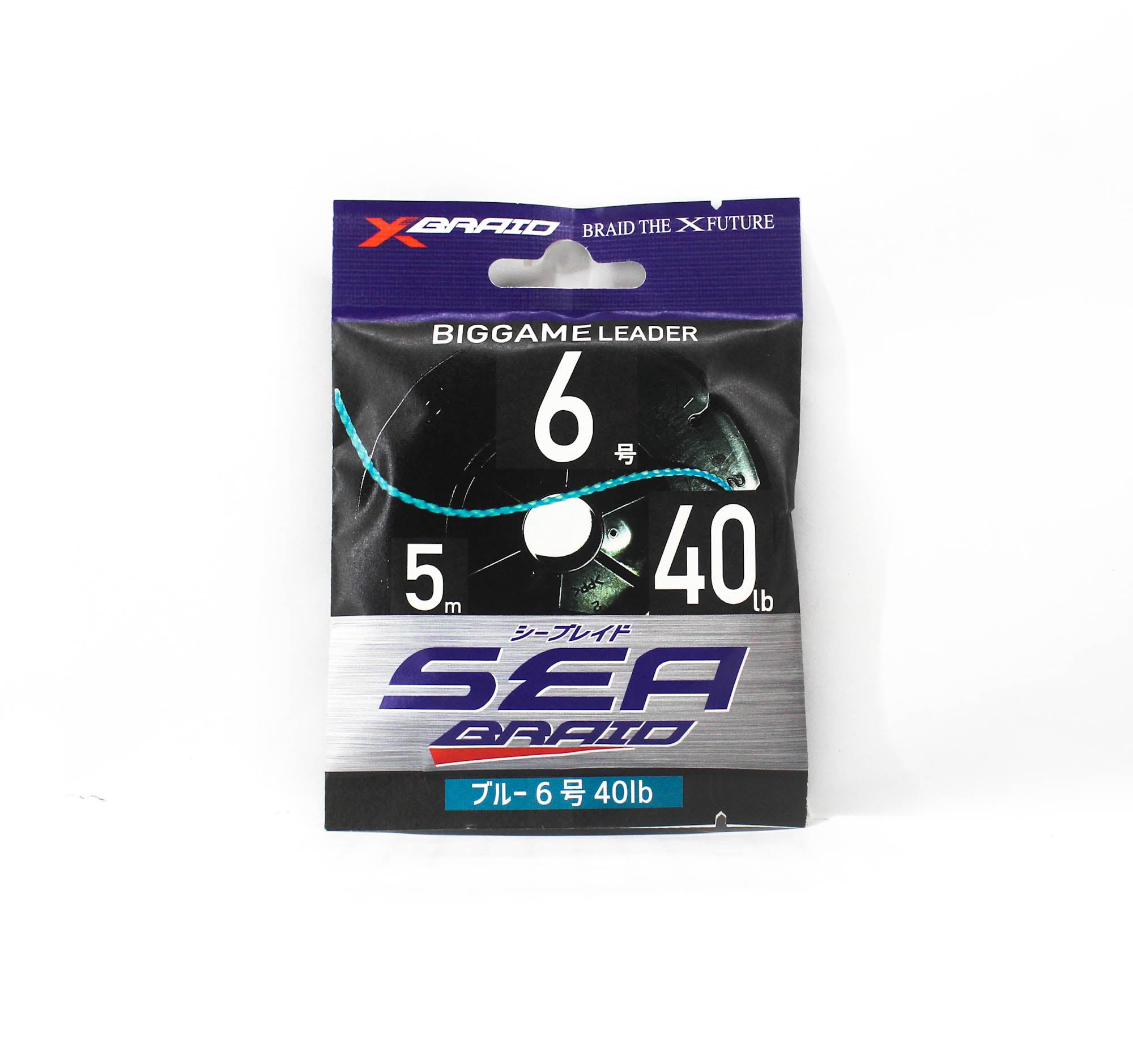 YGK Nylon Polyarylate Sea Braid Assist Line 5m Size 6 40lb Marine Blue (5581)