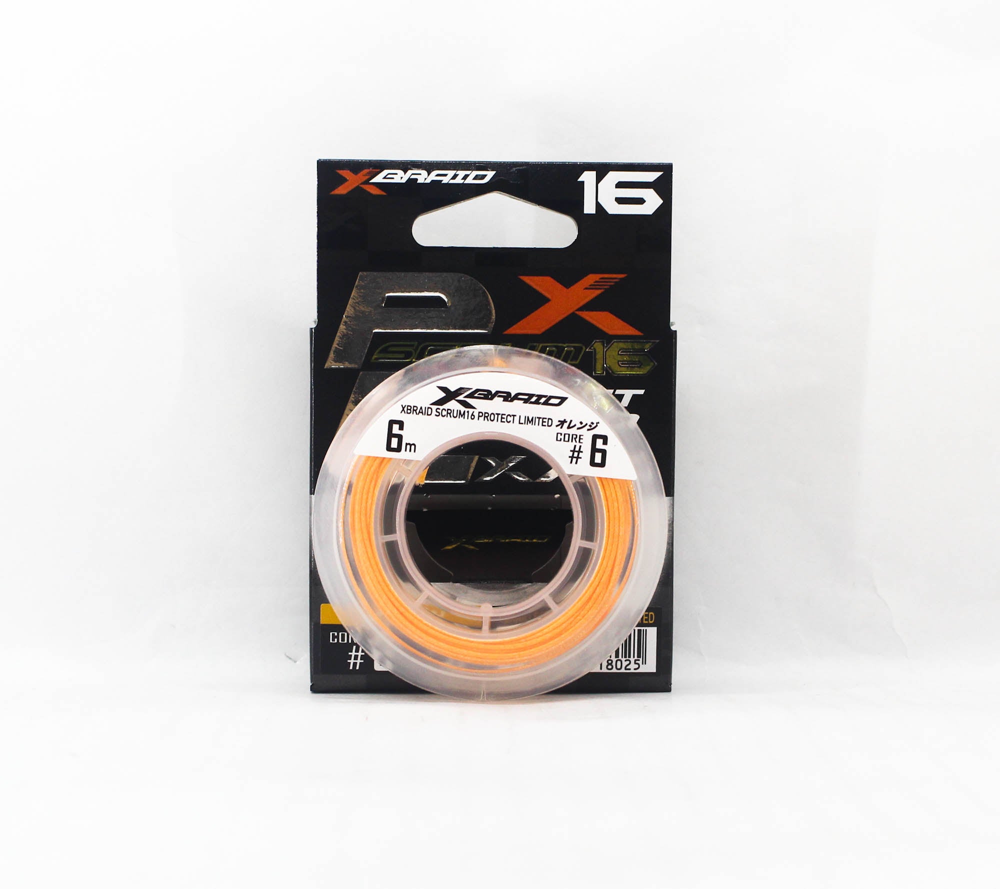 YGK Scrum Assist Line 16 Braid Protect Limited 6m Size 6 Orange (8025)