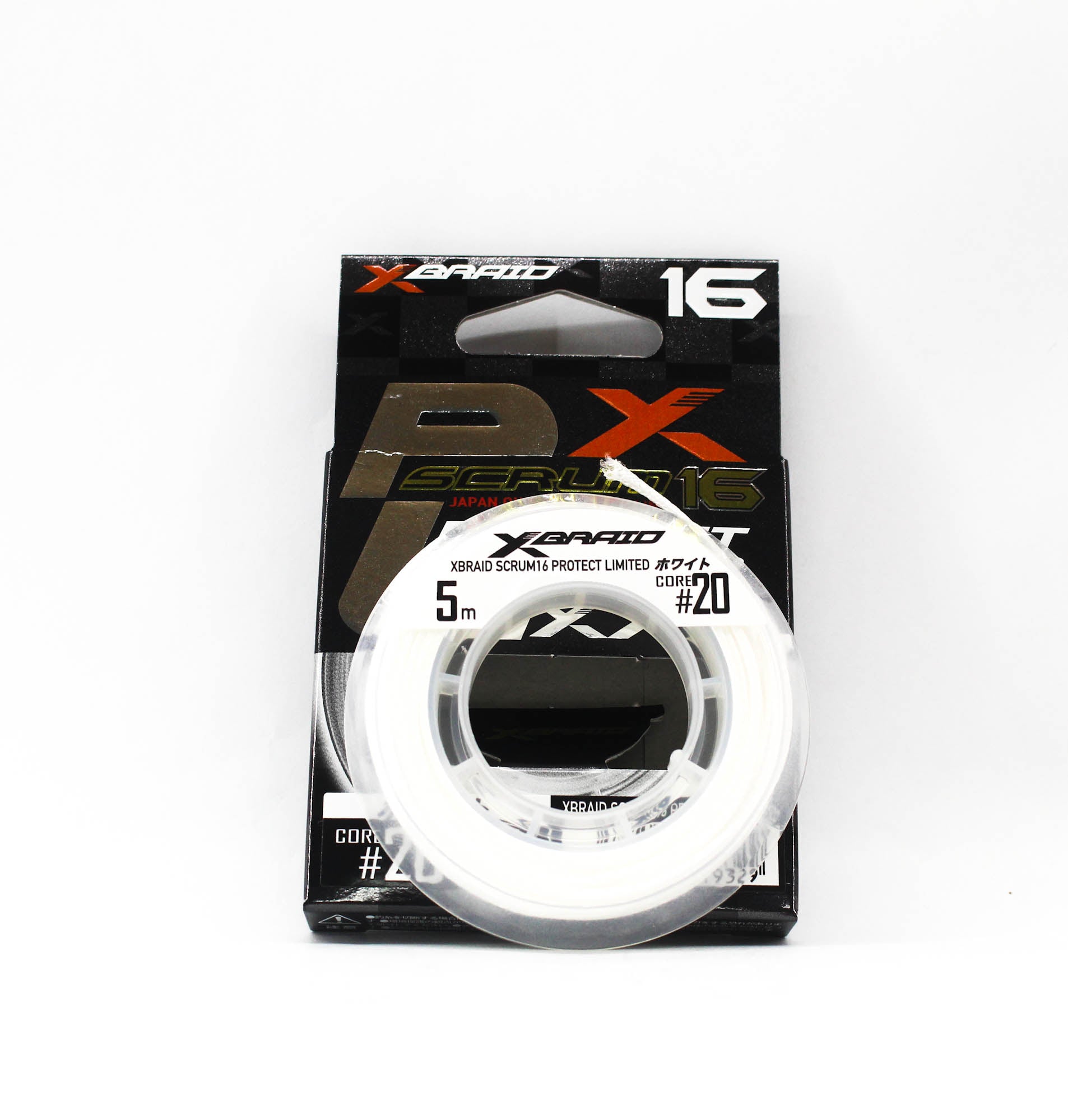 YGK Scrum Assist Line 16 Braid Protect Limited 5m Size 20 White (9329)