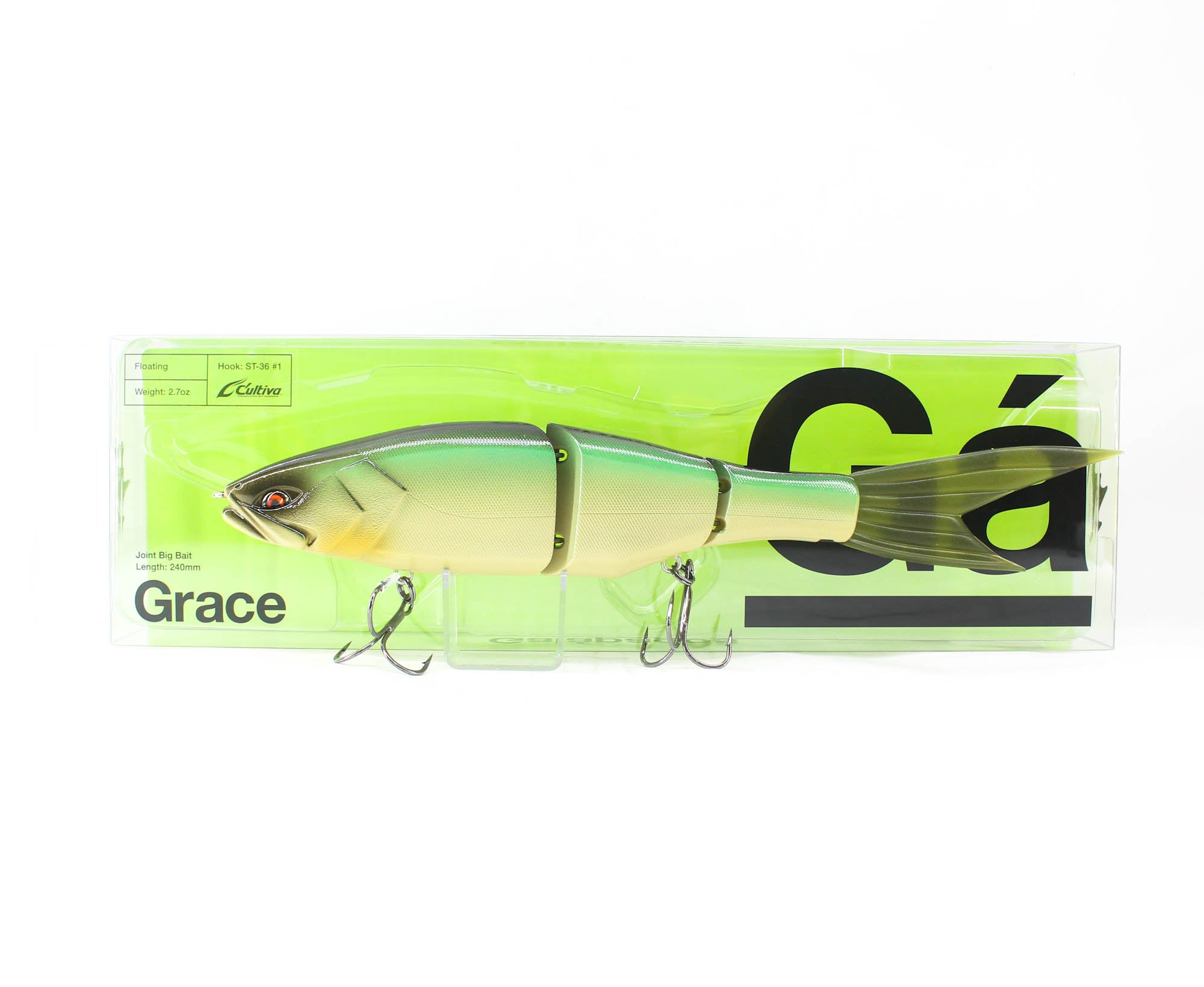 Galapagos Grace 240F Jointed Swimbait Floating Lure Green Shad (1372)