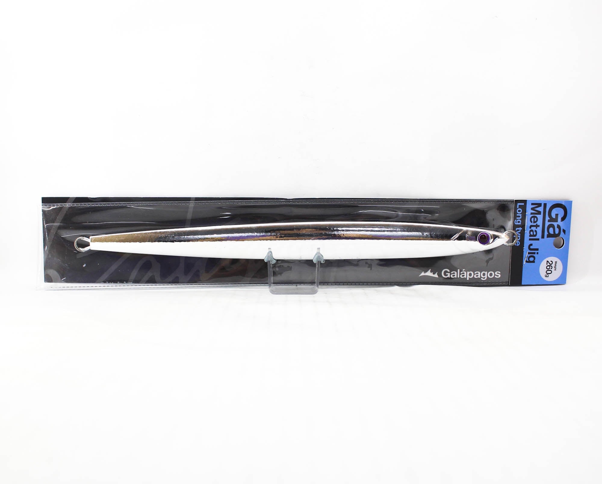 Galapagos Metal Jig Long Type 260 grams Glow Almi Silver (3864)