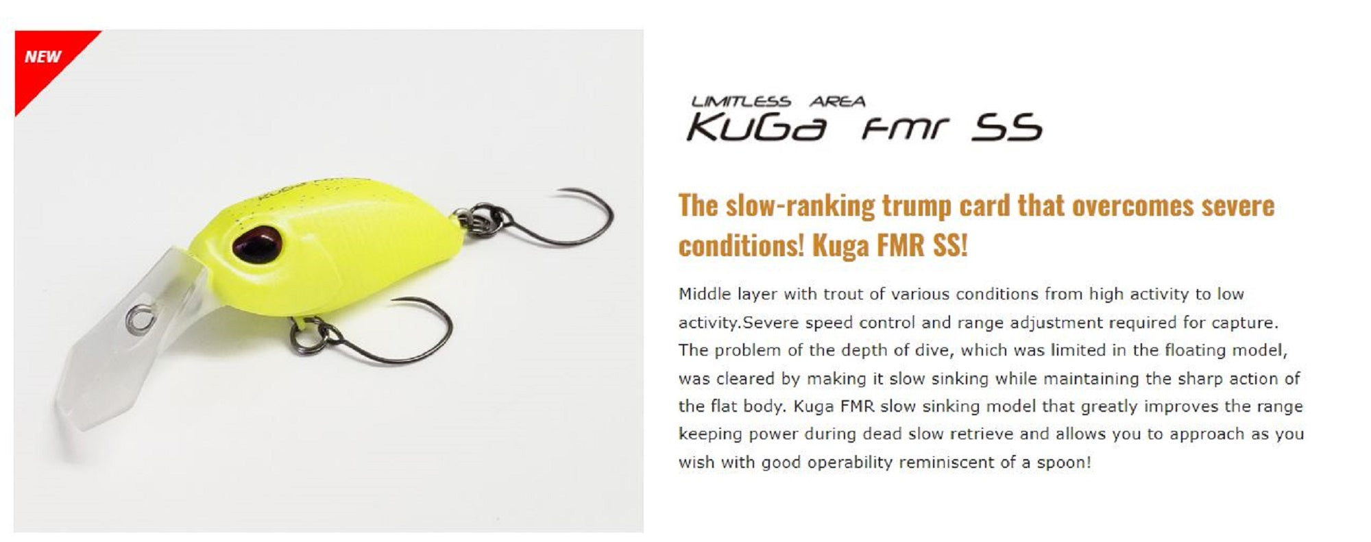Valkein Kuga FMR SS 30mm 2.8 grams Sinking Lure C198 (1964)