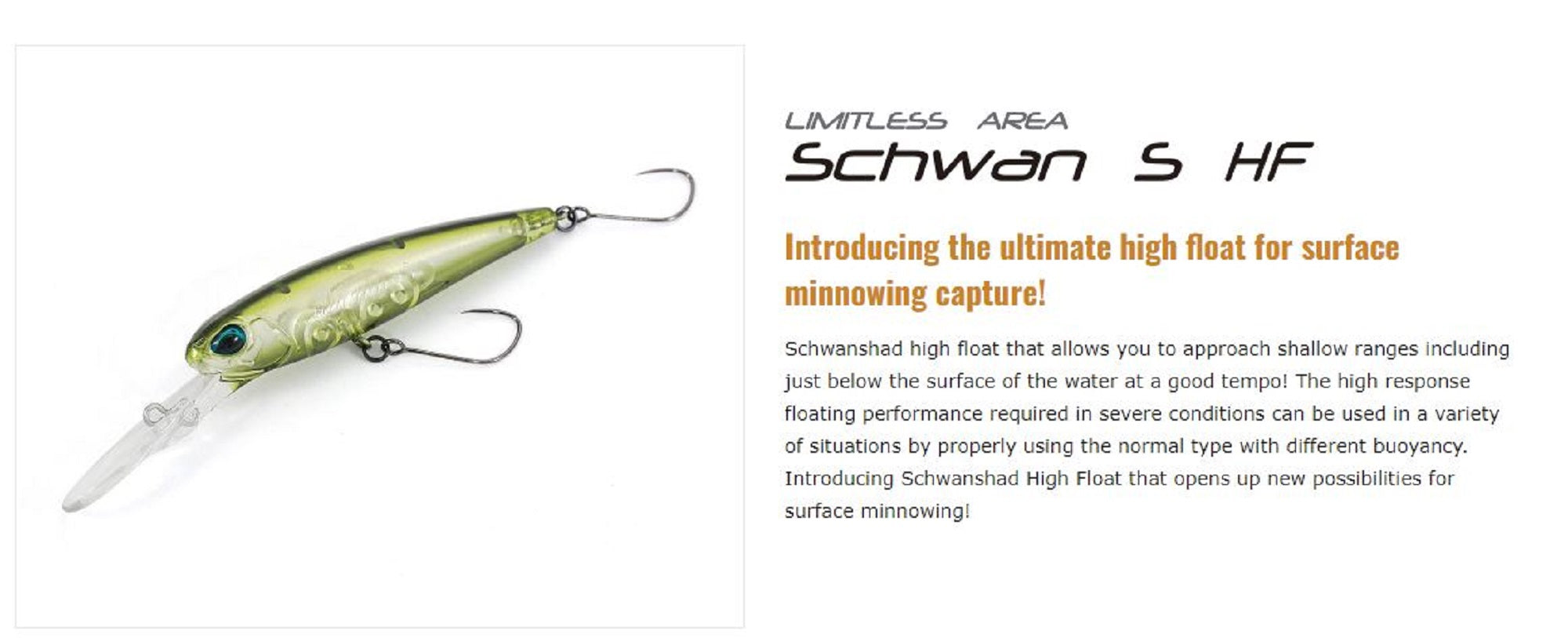 Valkein Schwan S HF 58mm 2.4 grams Floating Lure C197 (6617)